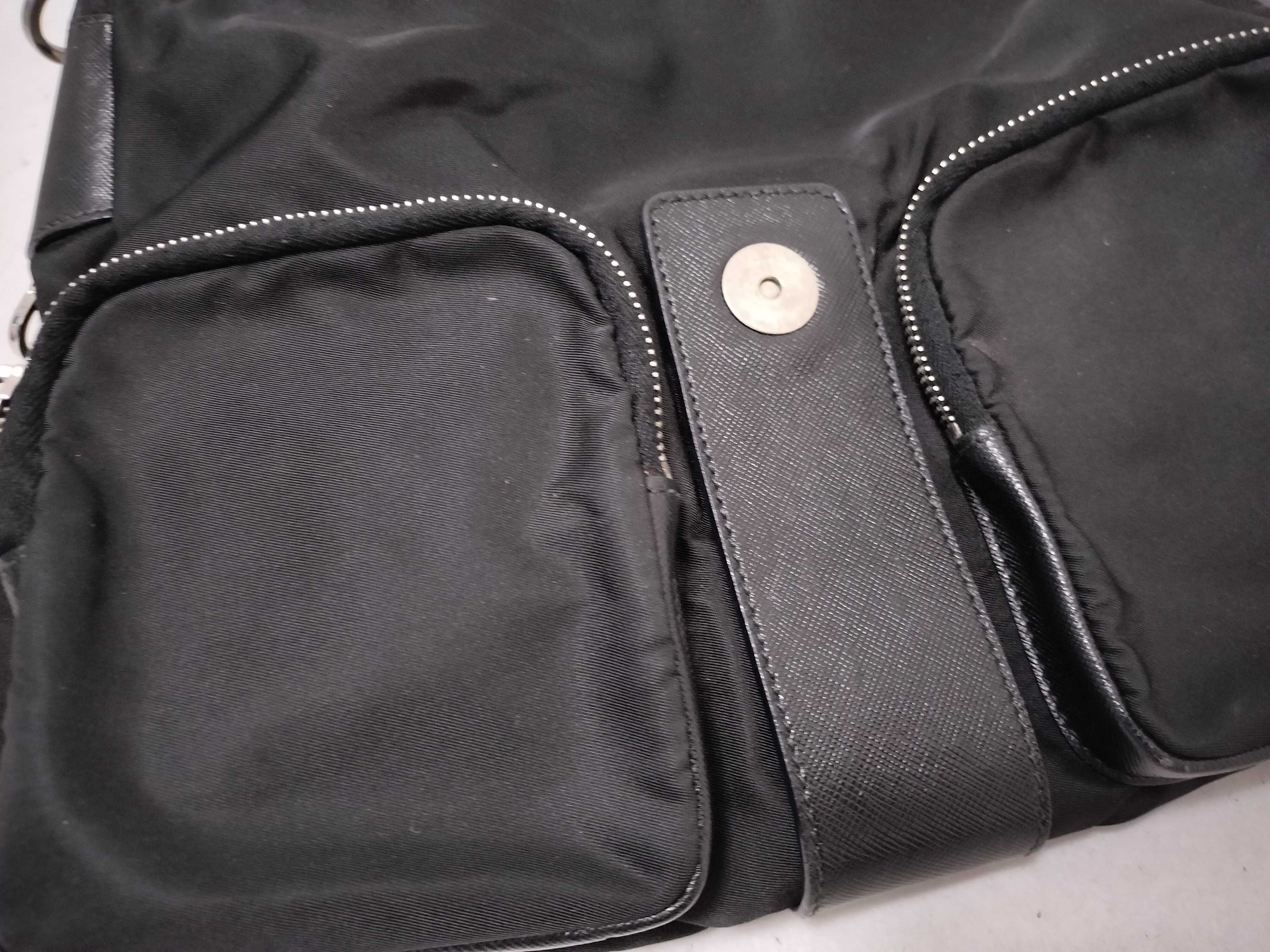 Nylon Prada Nylon Saffiano Shoulder Bag Black Shoulder Bag — view 13
