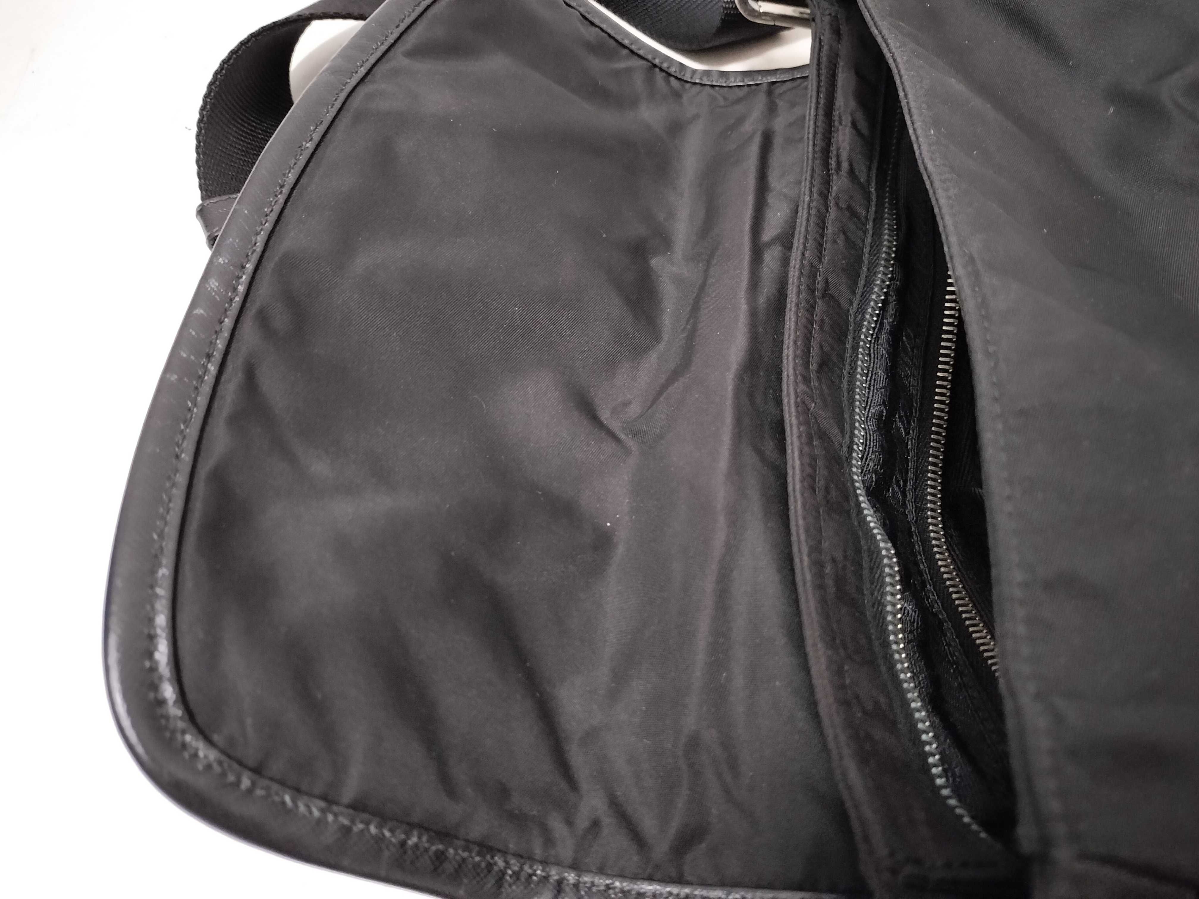 Nylon Prada Nylon Saffiano Shoulder Bag Black Shoulder Bag — view 14