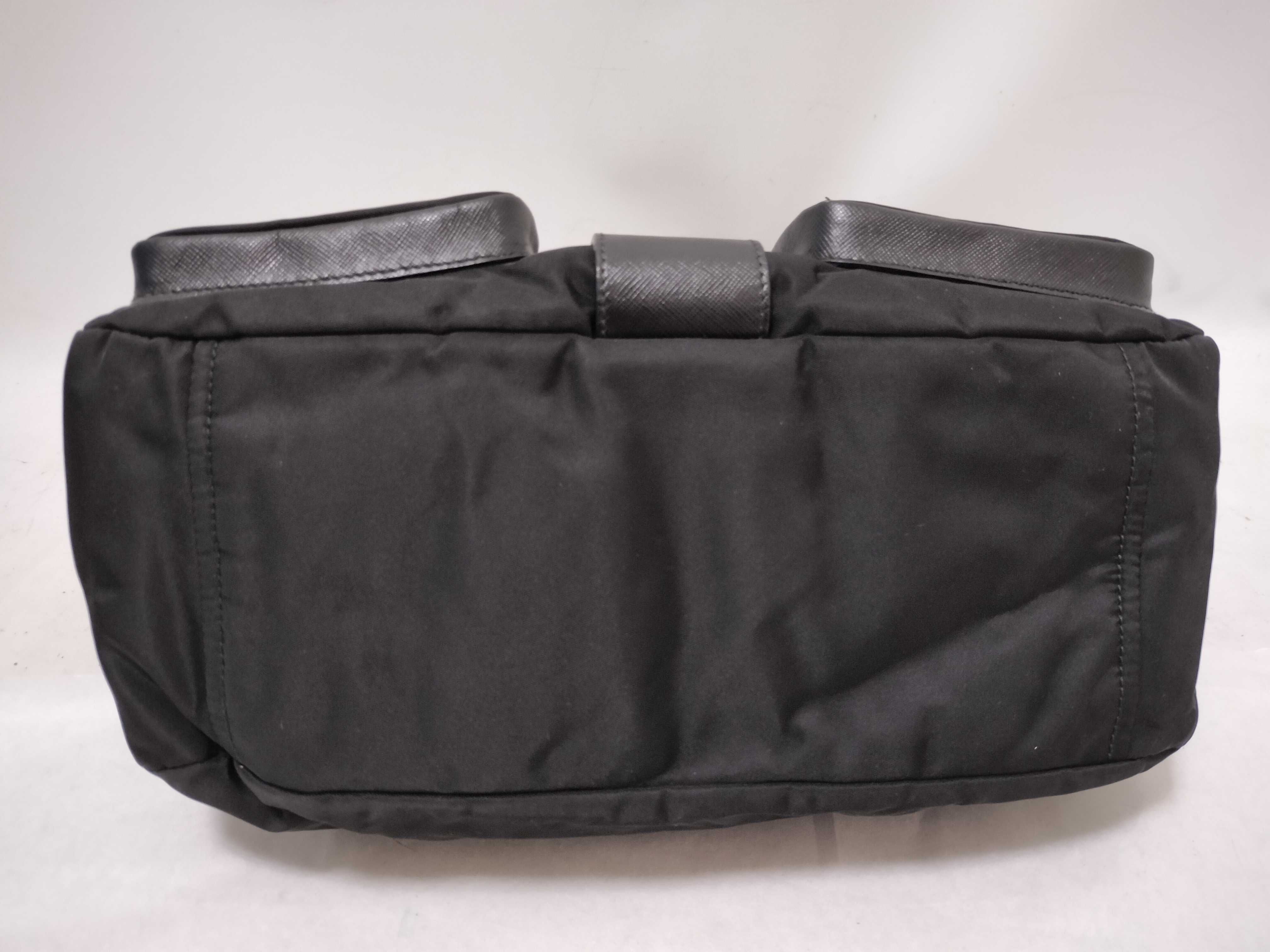 Nylon Prada Nylon Saffiano Shoulder Bag Black Shoulder Bag — view 7