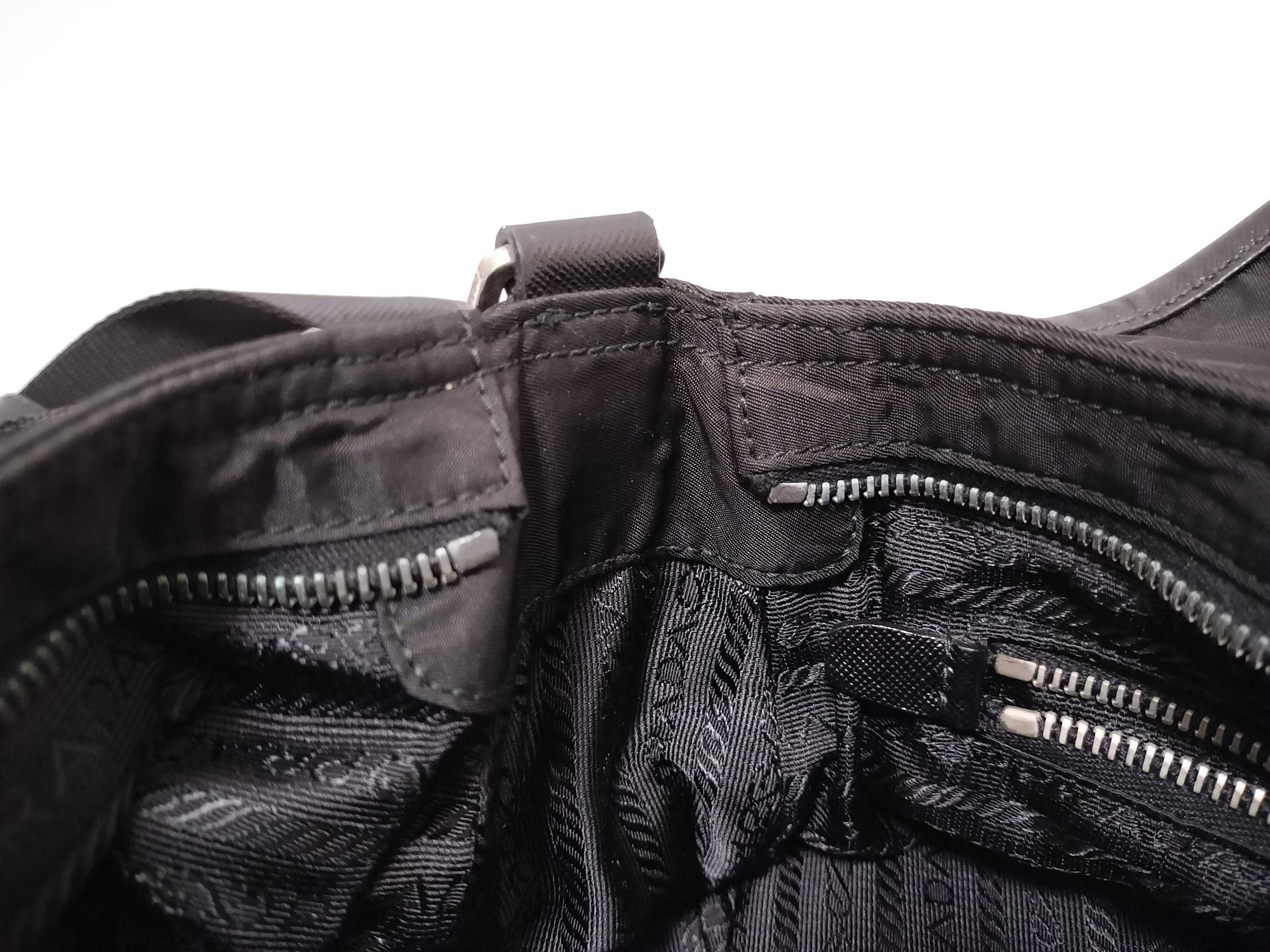Nylon Prada Nylon Saffiano Shoulder Bag Black Shoulder Bag — view 9