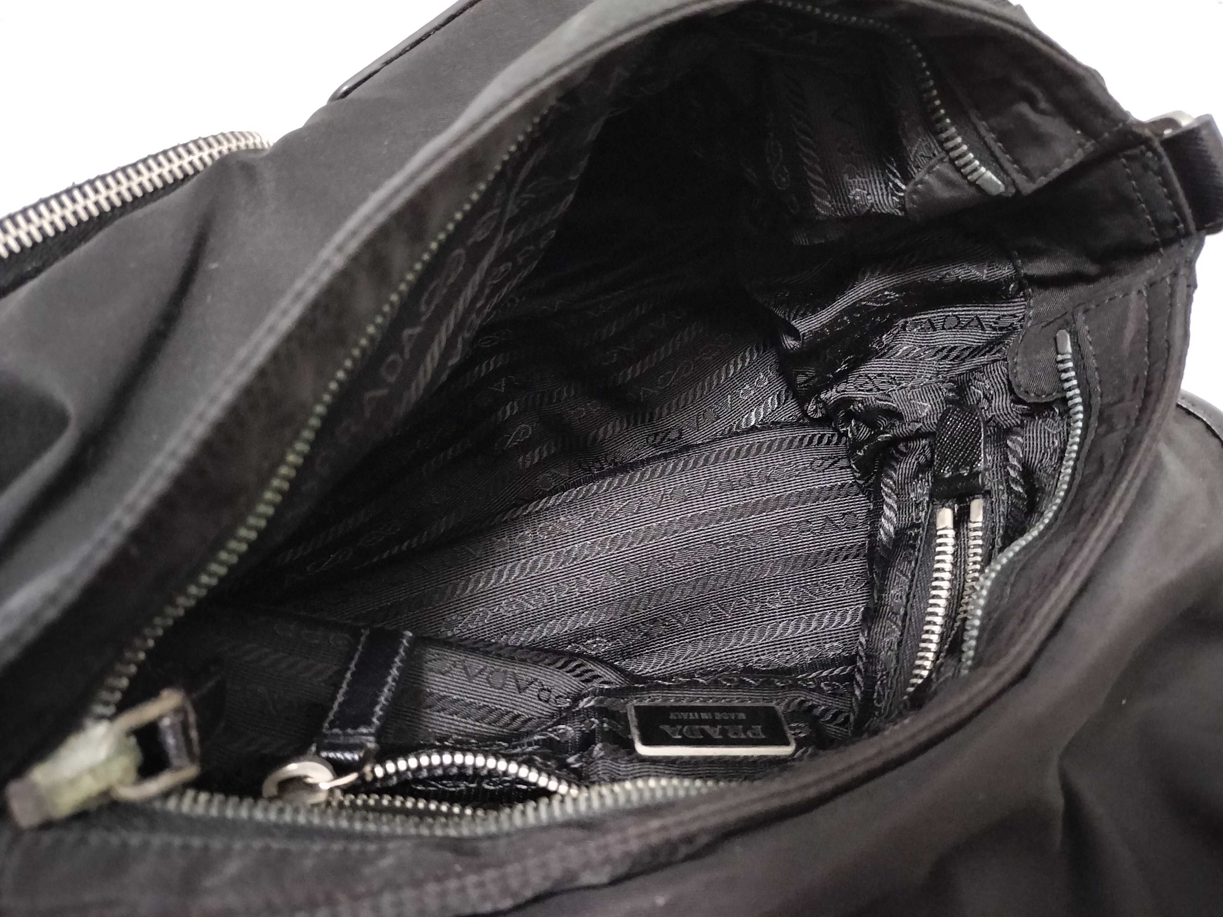 Nylon Prada Nylon Saffiano Shoulder Bag Black Shoulder Bag — view 10