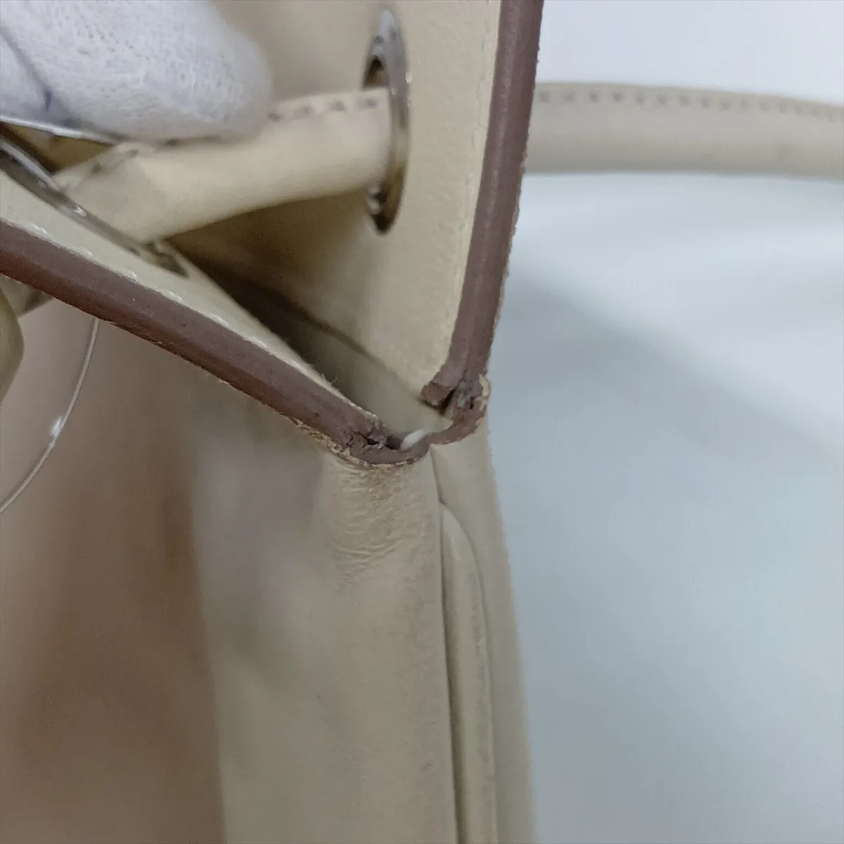 Aline Mini, Veau Swift, Craie x Nata, Silver Hardware, Z: 2021 — view 11