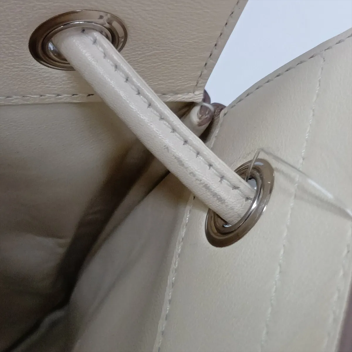 Aline Mini, Veau Swift, Craie x Nata, Silver Hardware, Z: 2021 — view 12
