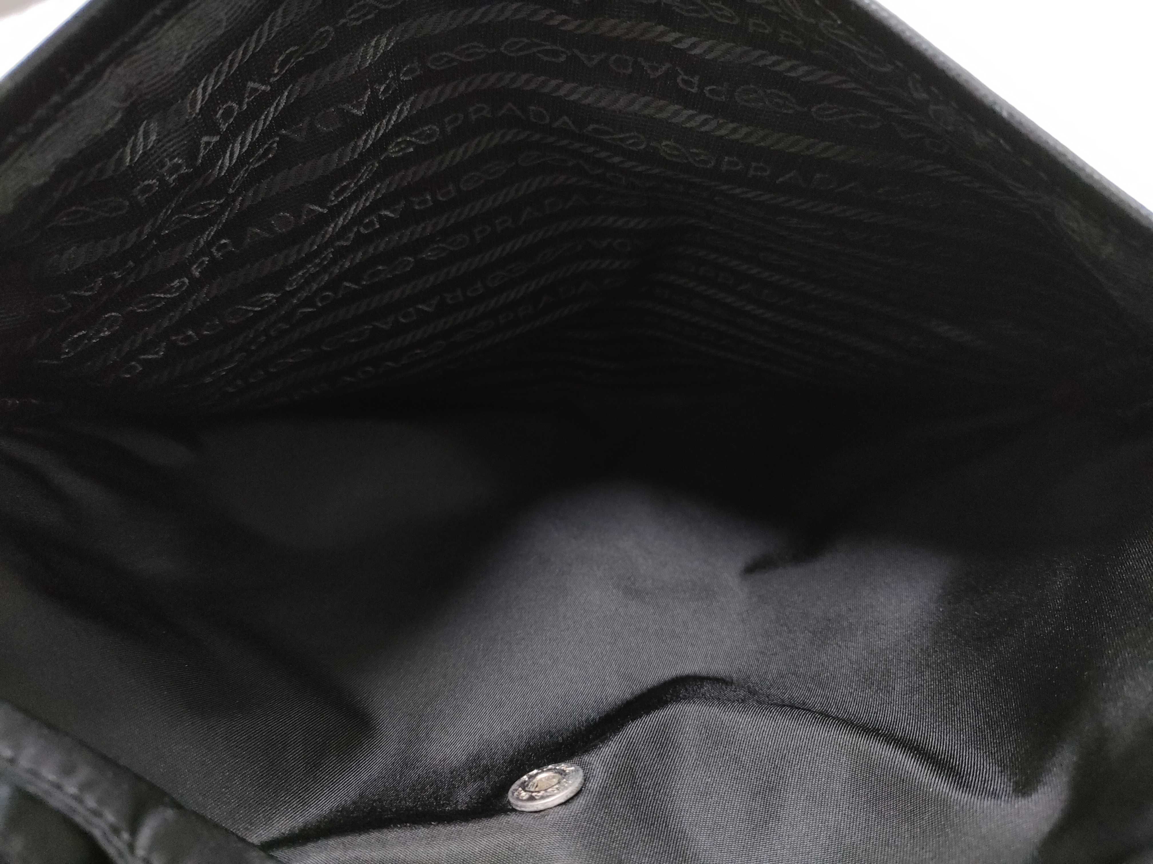 Nylon Shoulder Bag with Triangle Logo — view 14