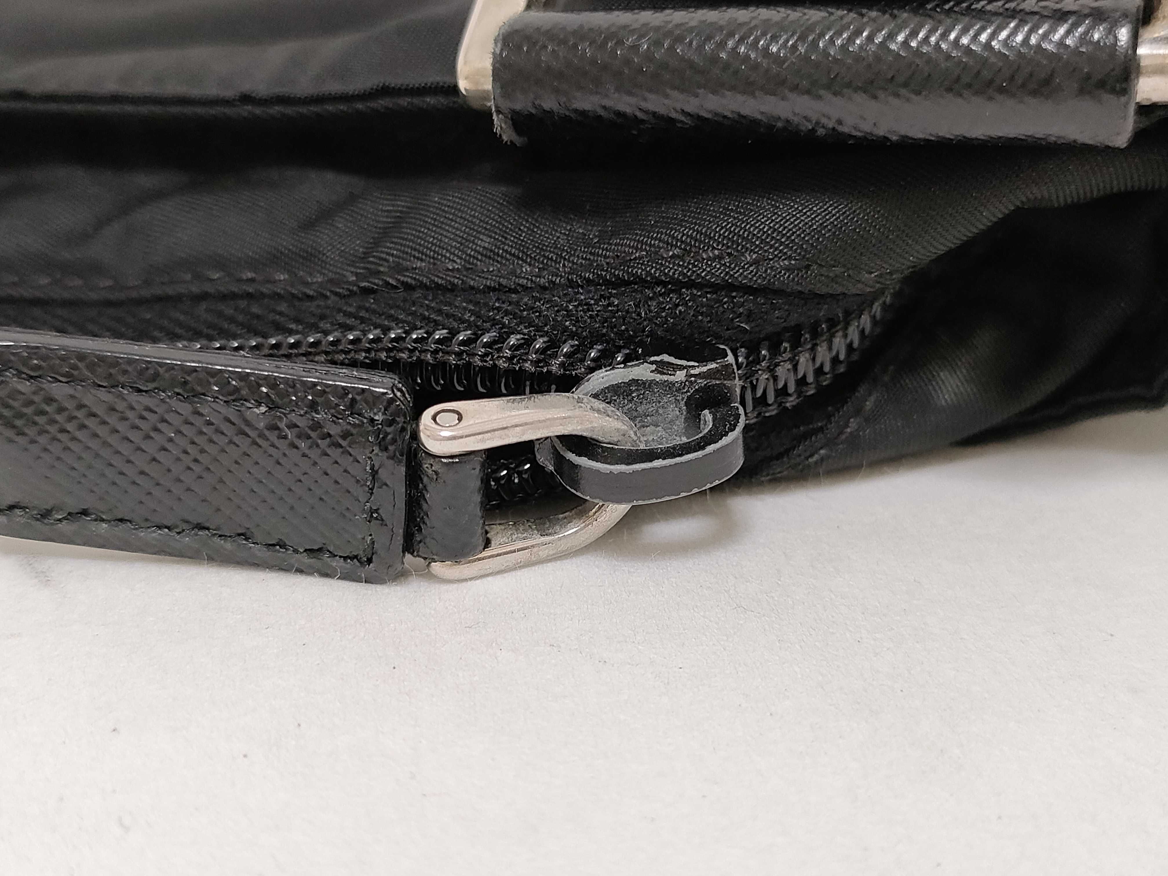 Nylon Shoulder Bag with Triangle Logo — view 15