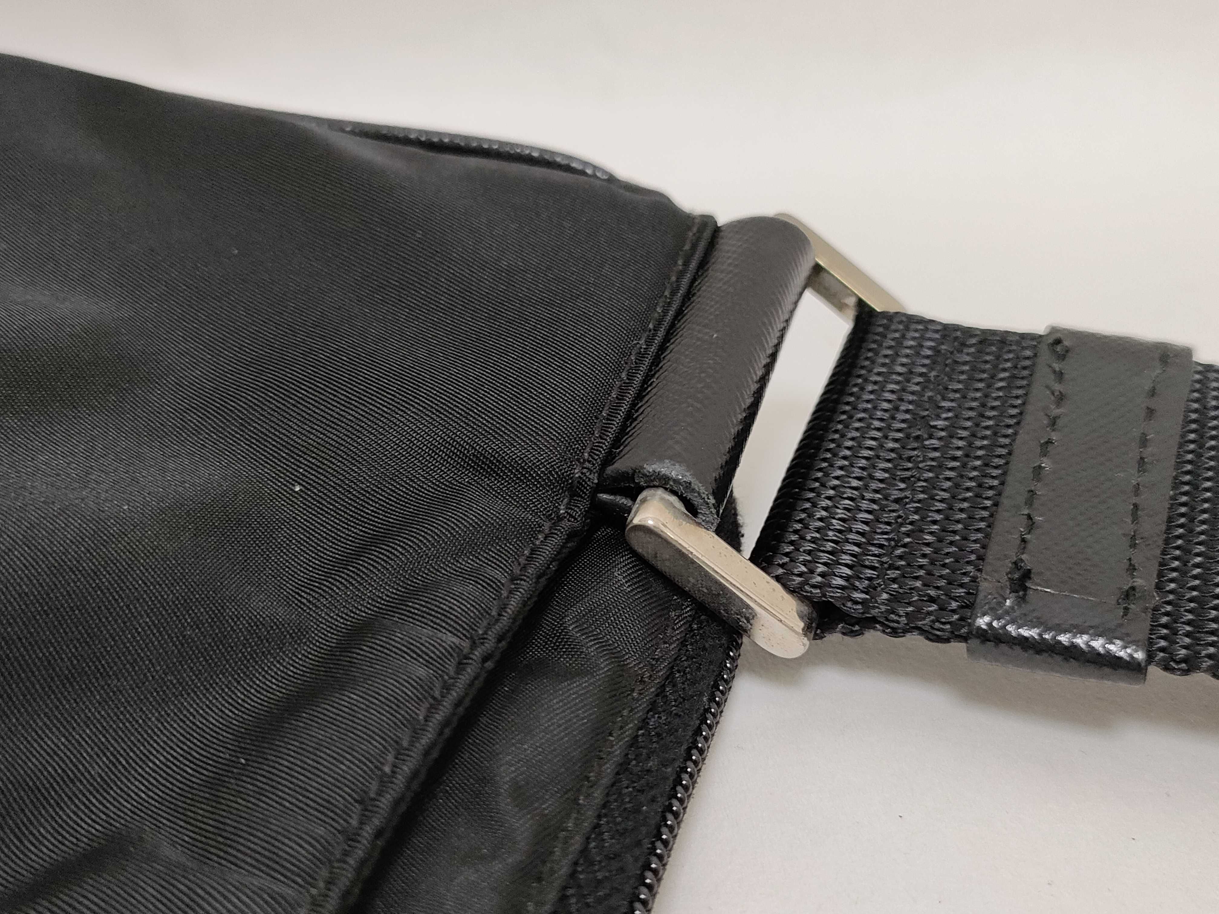 Nylon Shoulder Bag with Triangle Logo — view 5
