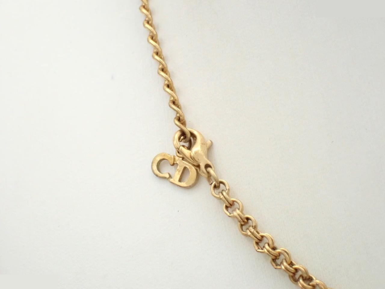 Rhinestone necklace, chain approximately 42cm — view 2