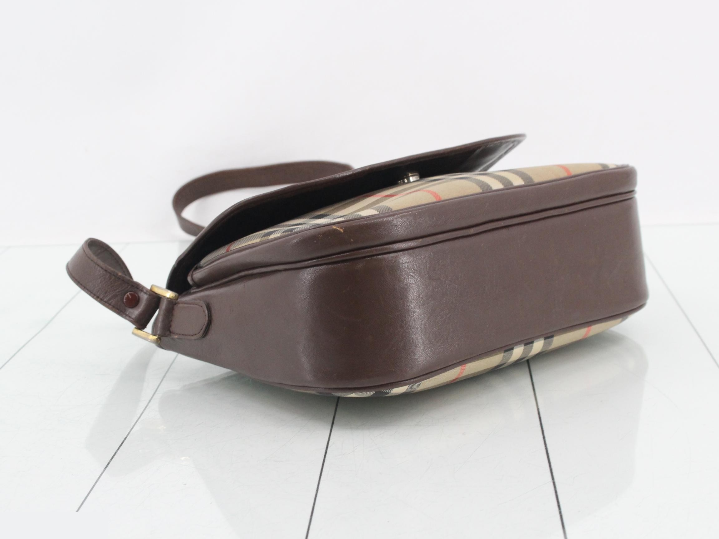 Burberrys Nova Check Horse Logo Shoulder Bag — view 5