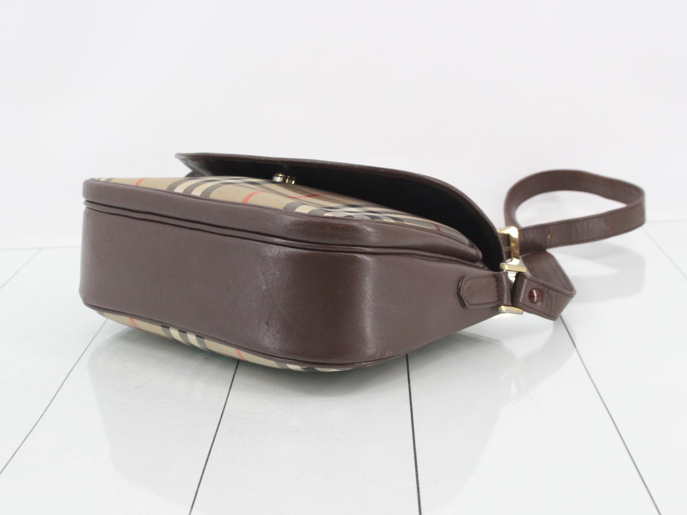 Burberrys Nova Check Horse Logo Shoulder Bag — view 6
