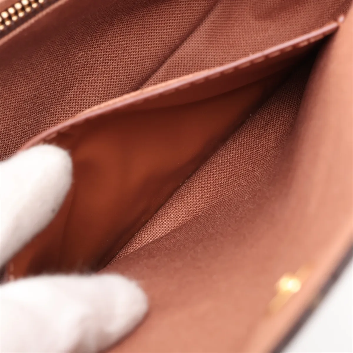 Monogram Wallet on Chain Ivy M81911 Brown (RFID detected) — view 7