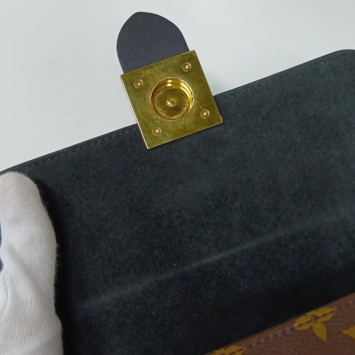 Monogram x Leather Rocky BB M44141 Brown x Black (RFID detected) — view 13