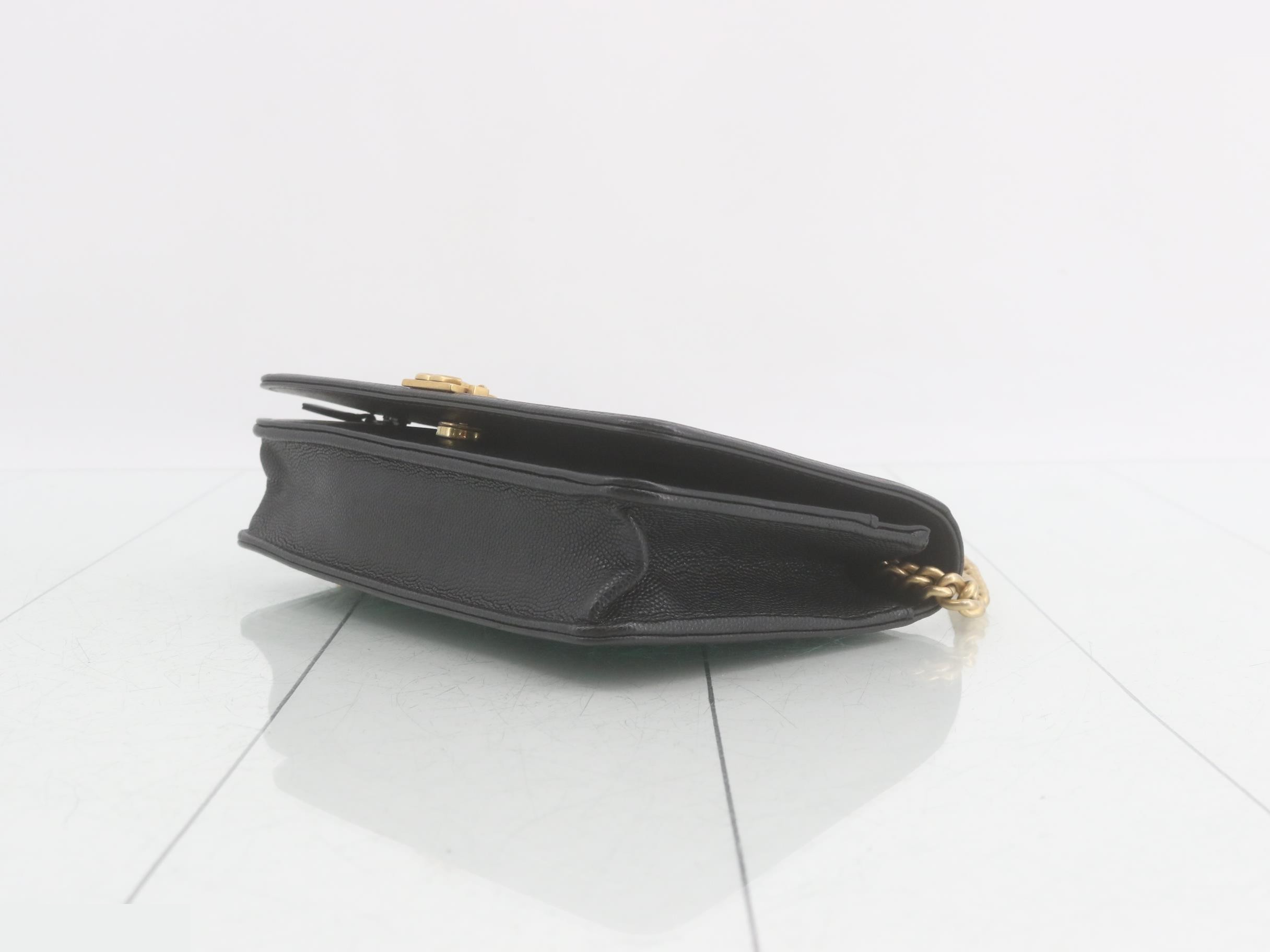 Plate IC Caviar Skin (Bag) Shoulder Bag - Black — view 6
