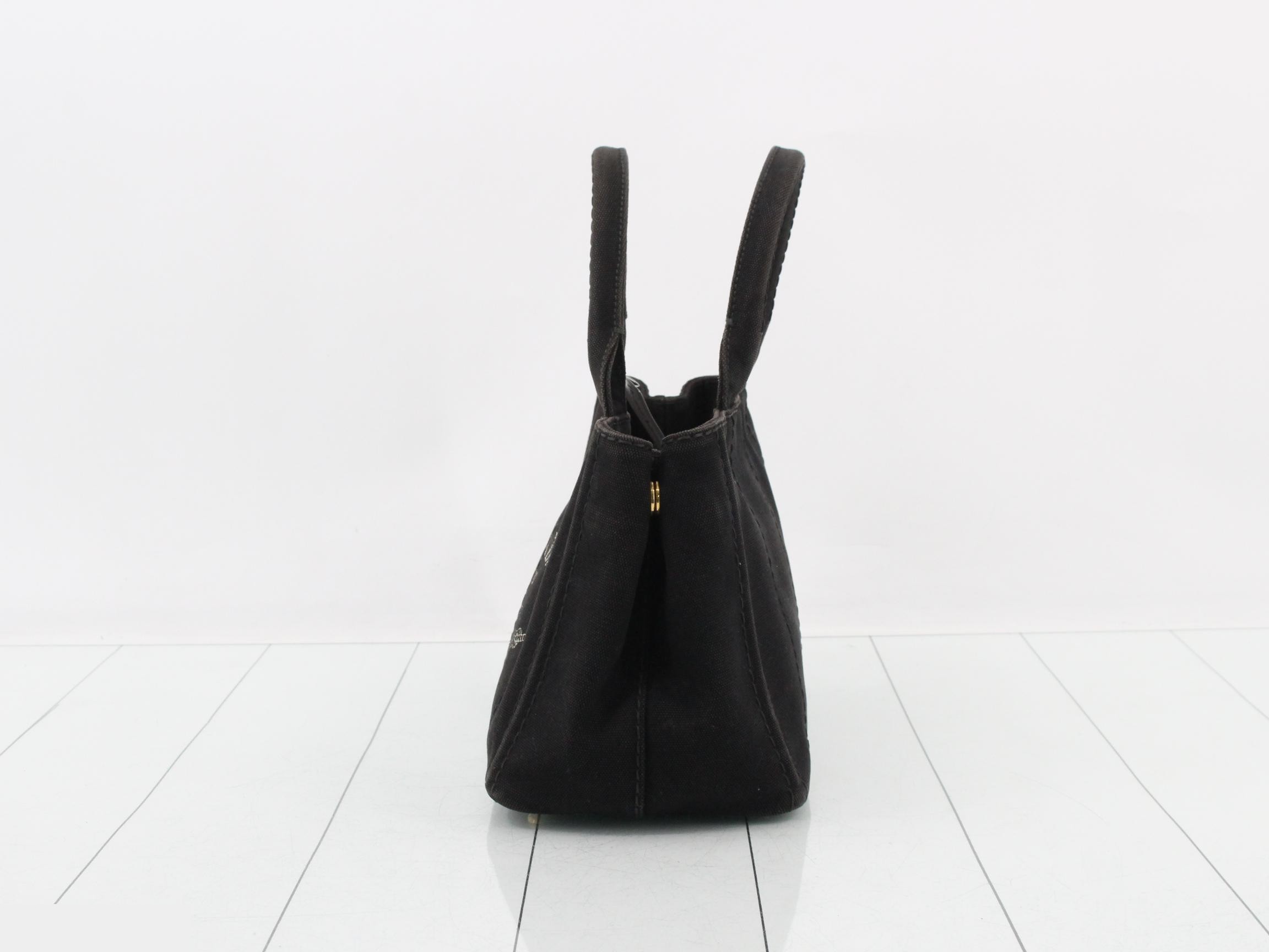 Canapa Tote Bag, Canvas, Black — view 3