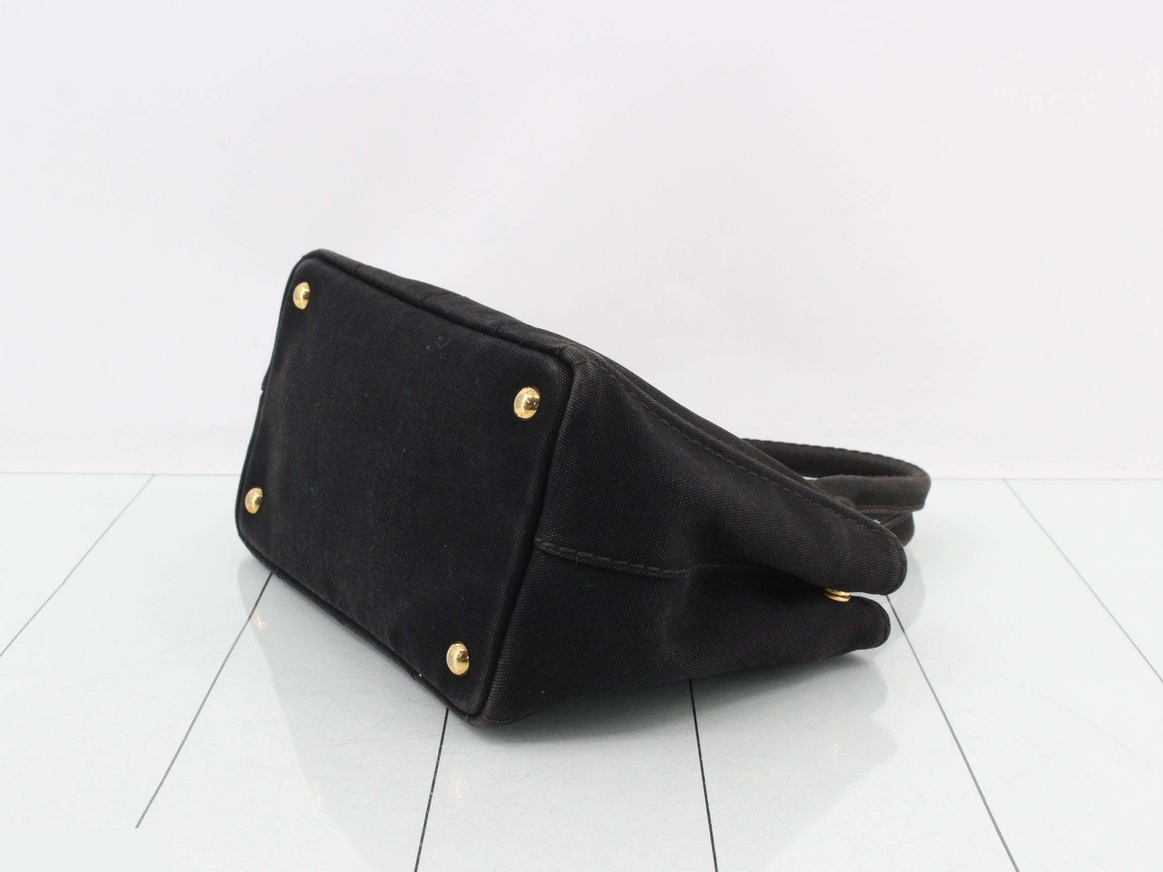 Canapa Tote Bag, Canvas, Black — view 6
