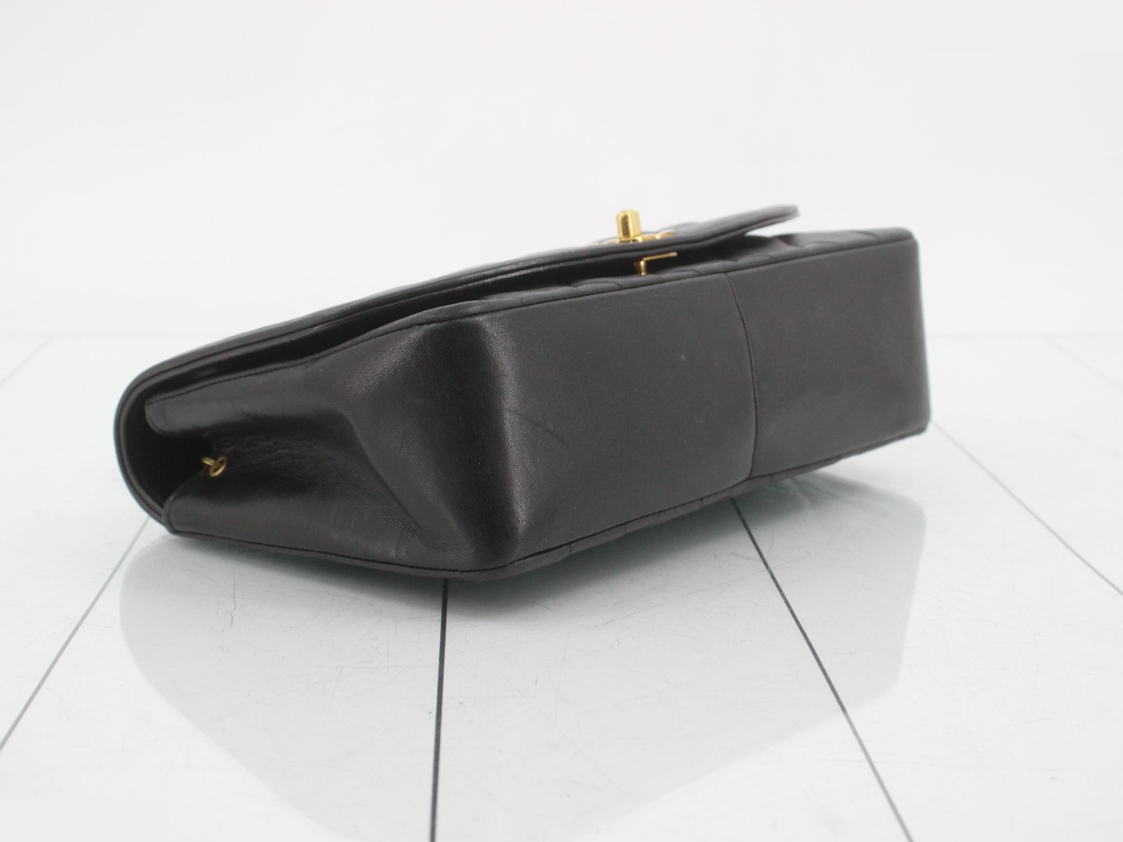 Matelassé Diana 25 Chain Shoulder Bag, Lambskin, Black, Series 3 — view 5