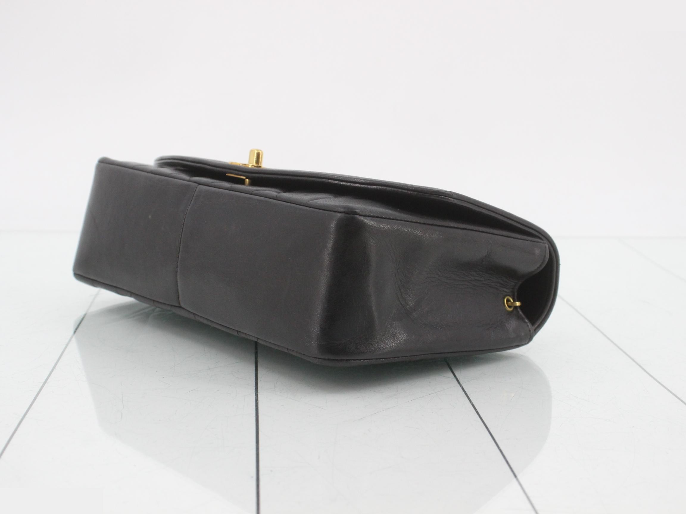 Matelassé Diana 25 Chain Shoulder Bag, Lambskin, Black, Series 3 — view 6