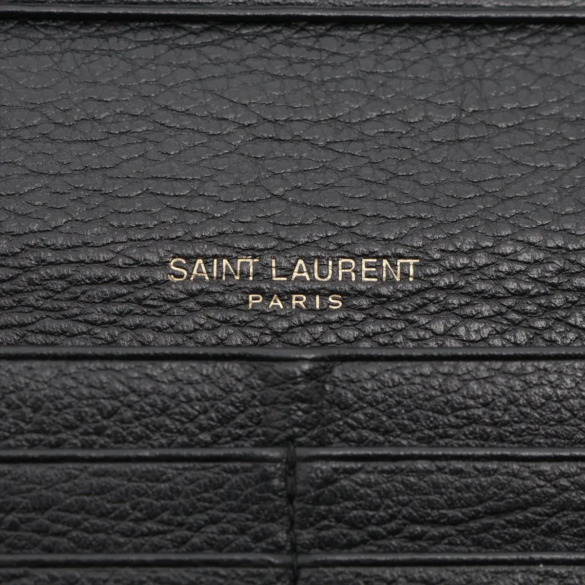 Monogram Zip-Around Wallet Leather Long Wallet Black — view 8