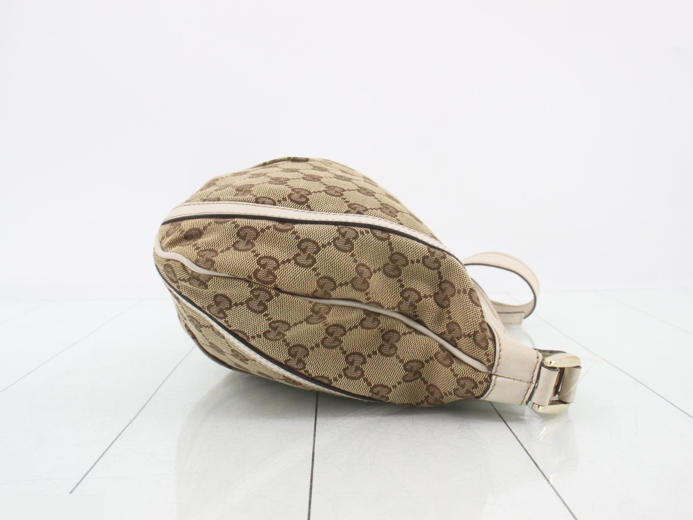 GG Canvas Shoulder Bag, Canvas/Leather, Beige — view 3