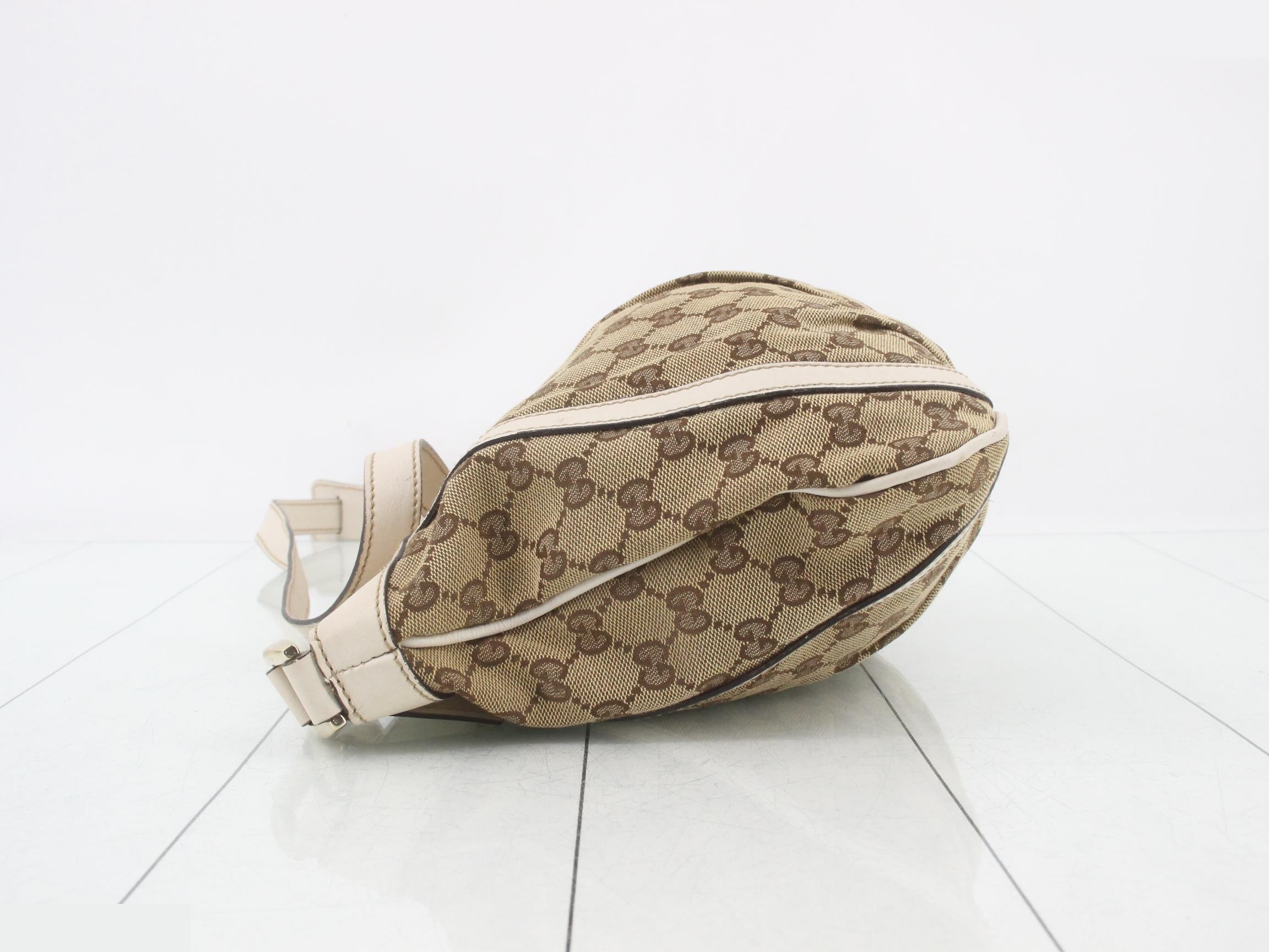 GG Canvas Shoulder Bag, Canvas/Leather, Beige — view 4