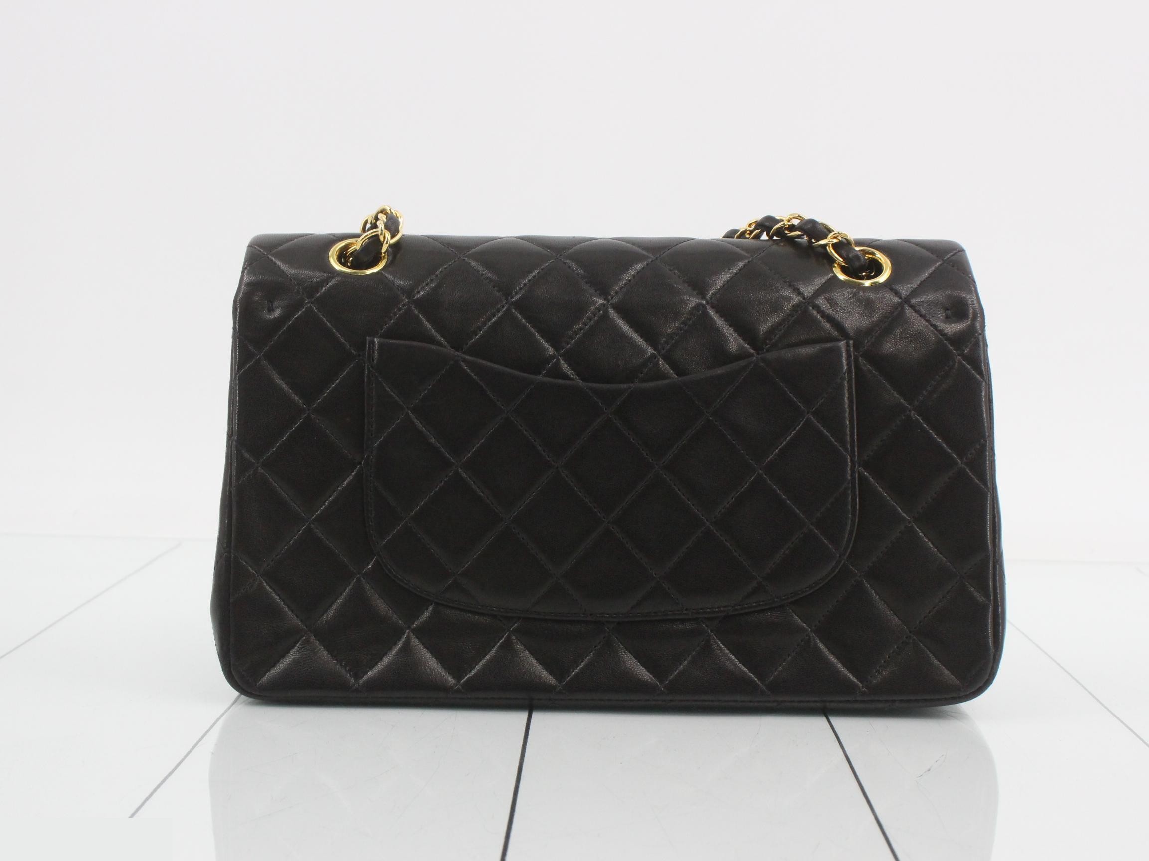 Matelassé Lambskin Double Chain Shoulder Bag — view 2