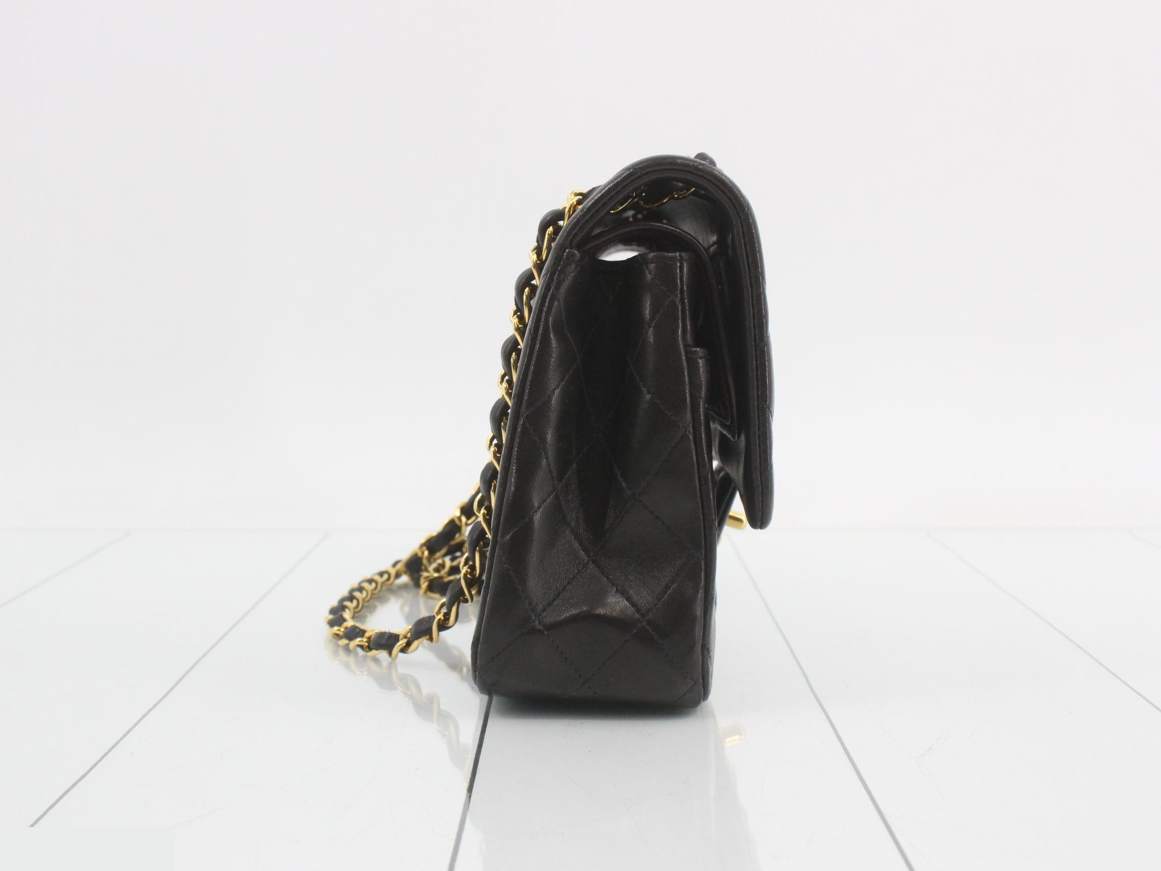 Matelassé Lambskin Double Chain Shoulder Bag — view 4