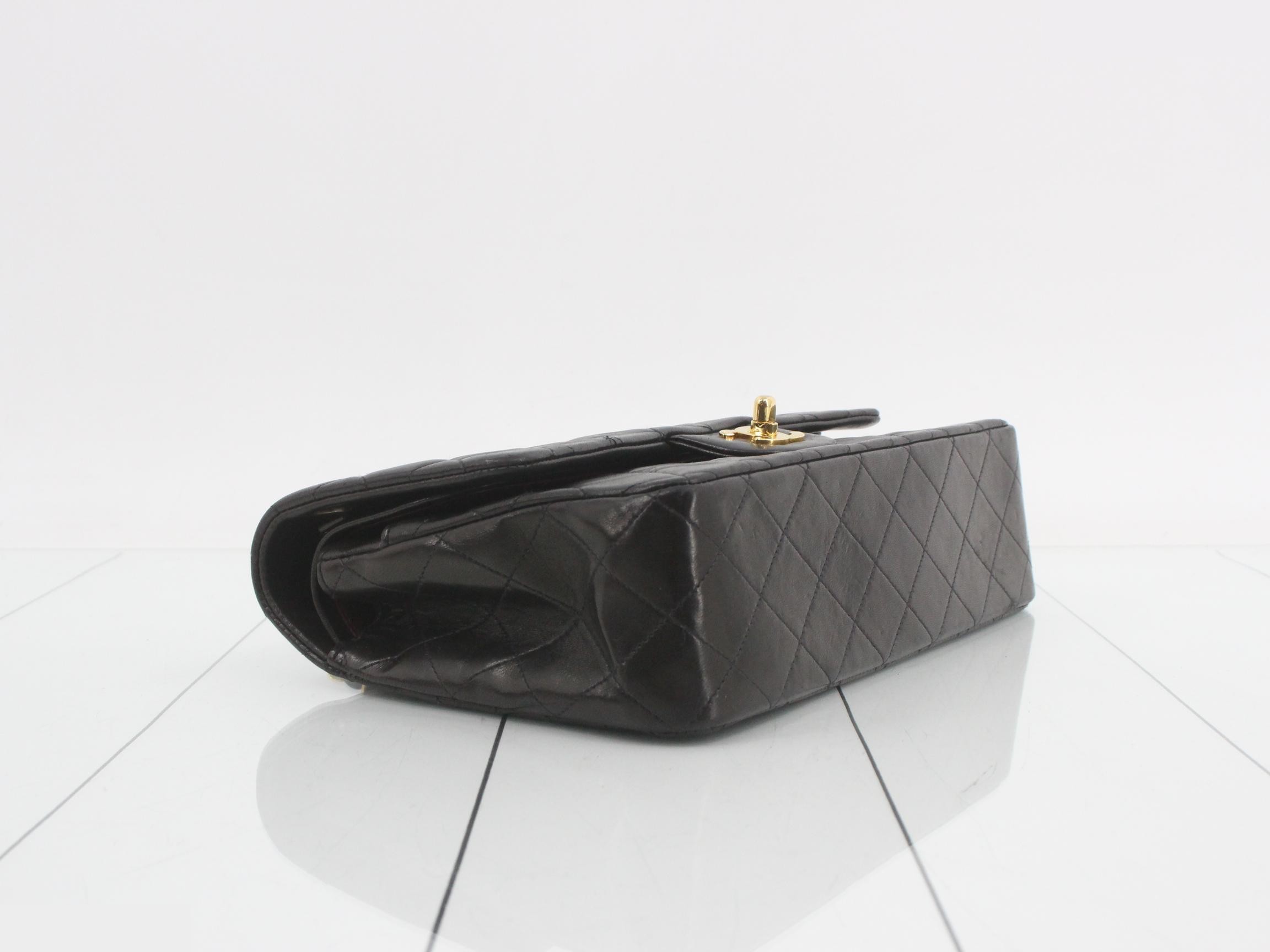 Matelassé Lambskin Double Chain Shoulder Bag — view 5