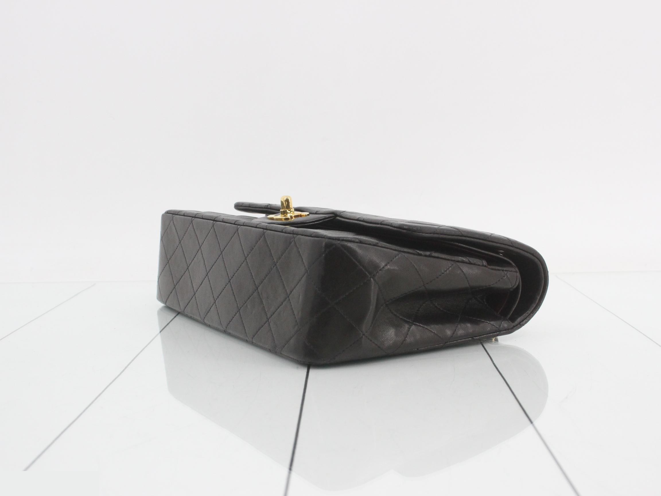 Matelassé Lambskin Double Chain Shoulder Bag — view 6