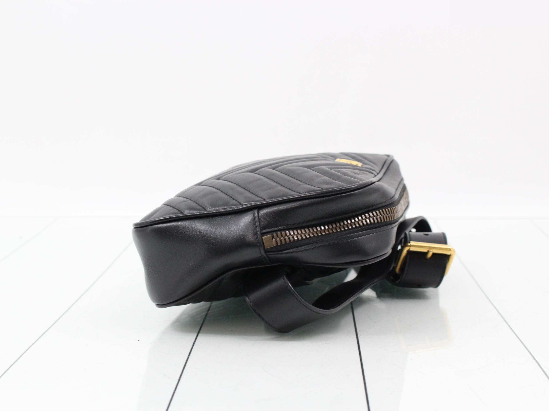 Marmont Quilted Body Bag, Black, 523380, 46789 — view 3