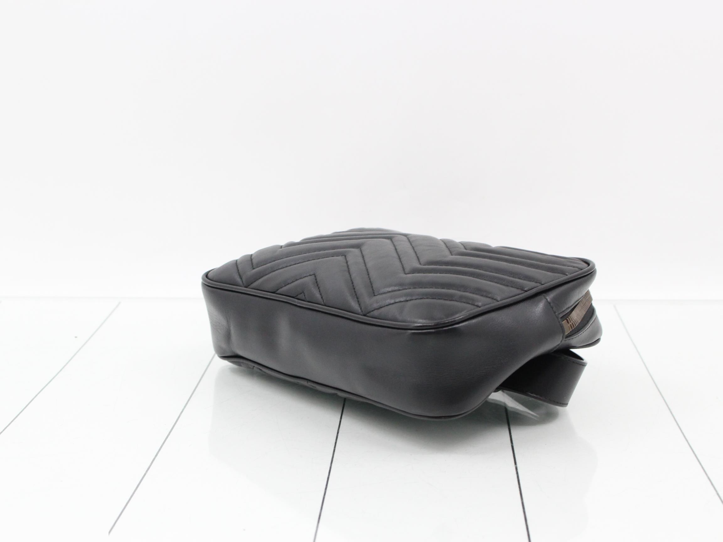 Marmont Quilted Body Bag, Black, 523380, 46789 — view 6