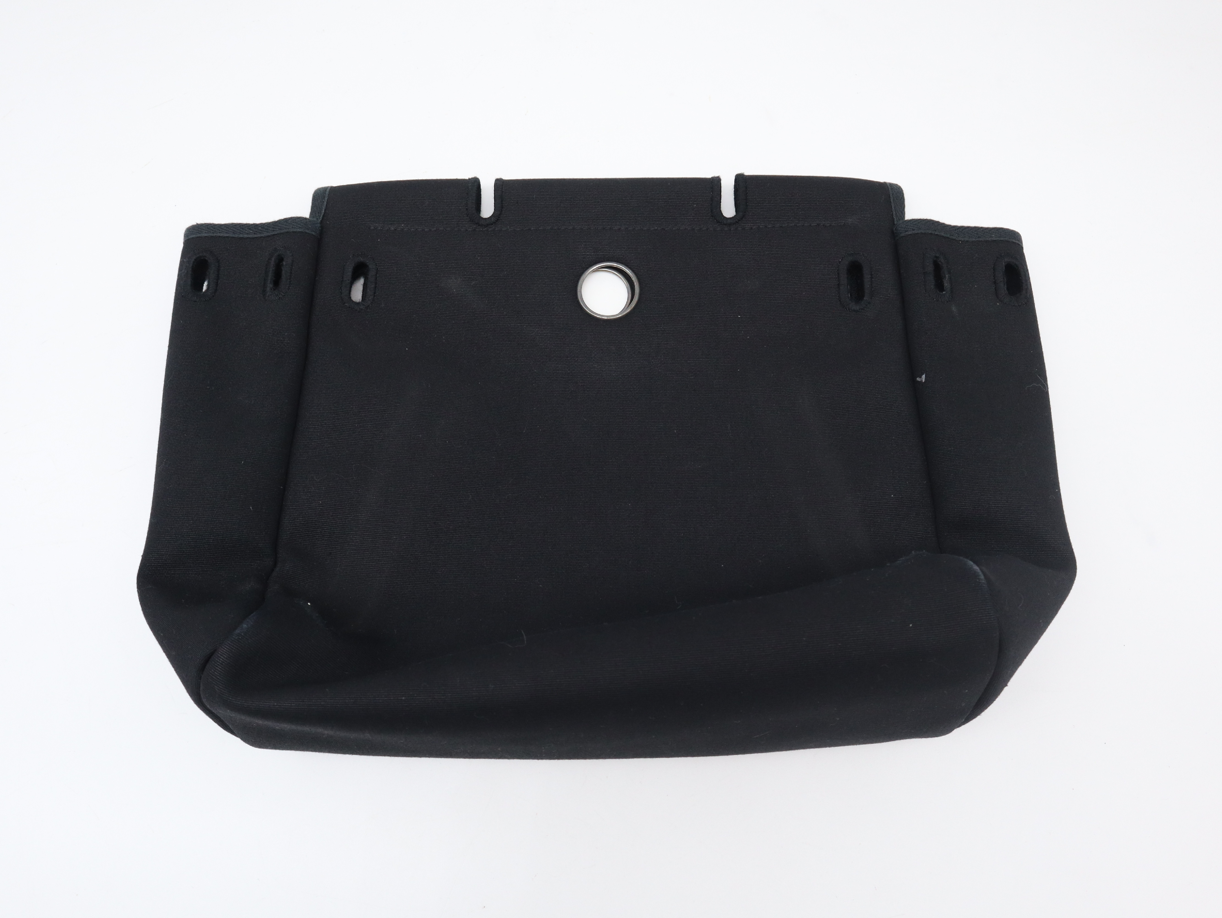 Toile Officier x Leather Herbag Ad PM Backpack, Black, Silver Hardware, Includes Padlock, Key, Clochette, and Replacement Bag, D Stamp, 2000. — view 8