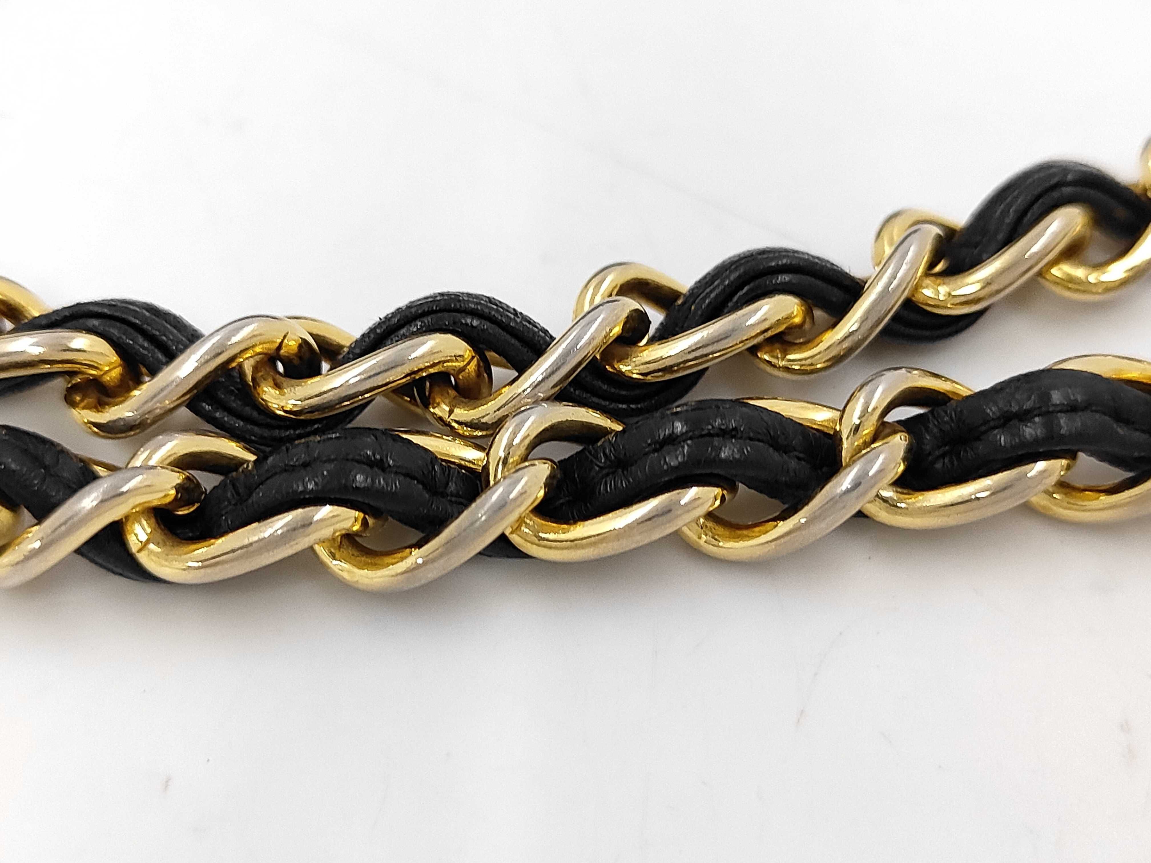 Matelassé Chain Shoulder Bag, Lambskin, Black, Gold Hardware. — view 4