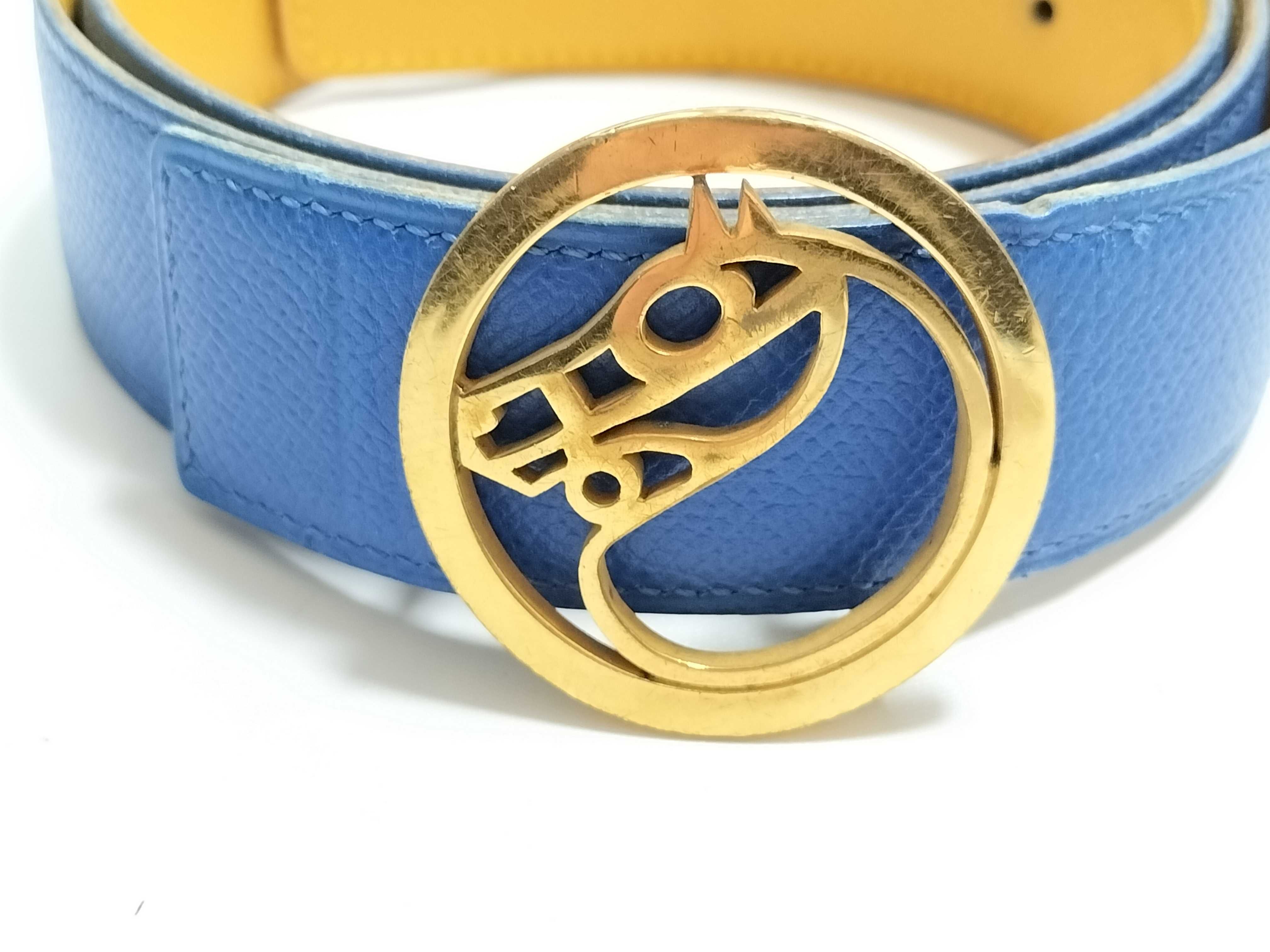 H Perforated Belt Blue Belt — view 2