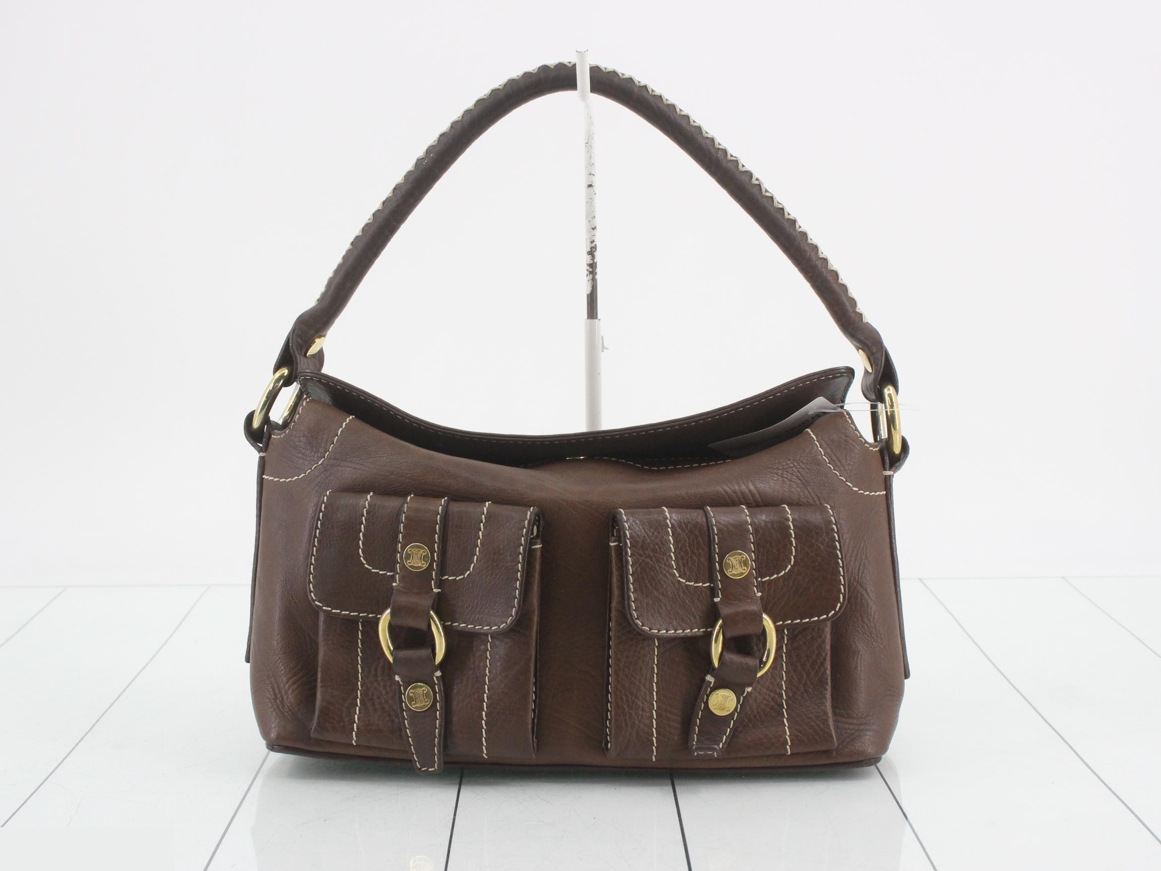 Leather shoulder bag