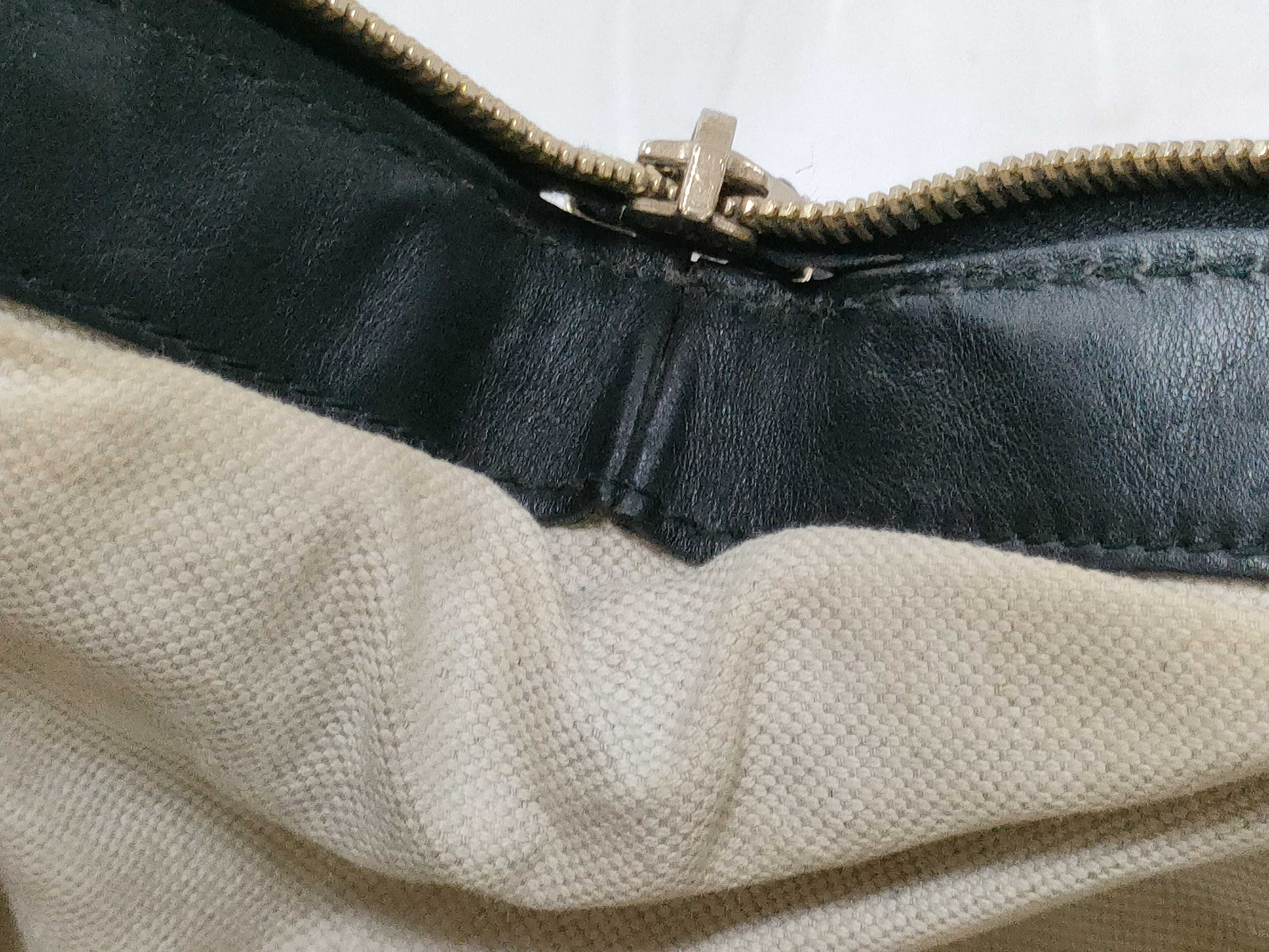 Black Leather Dumpling Bag with Long Shoulder Strap (Handbag) — view 12