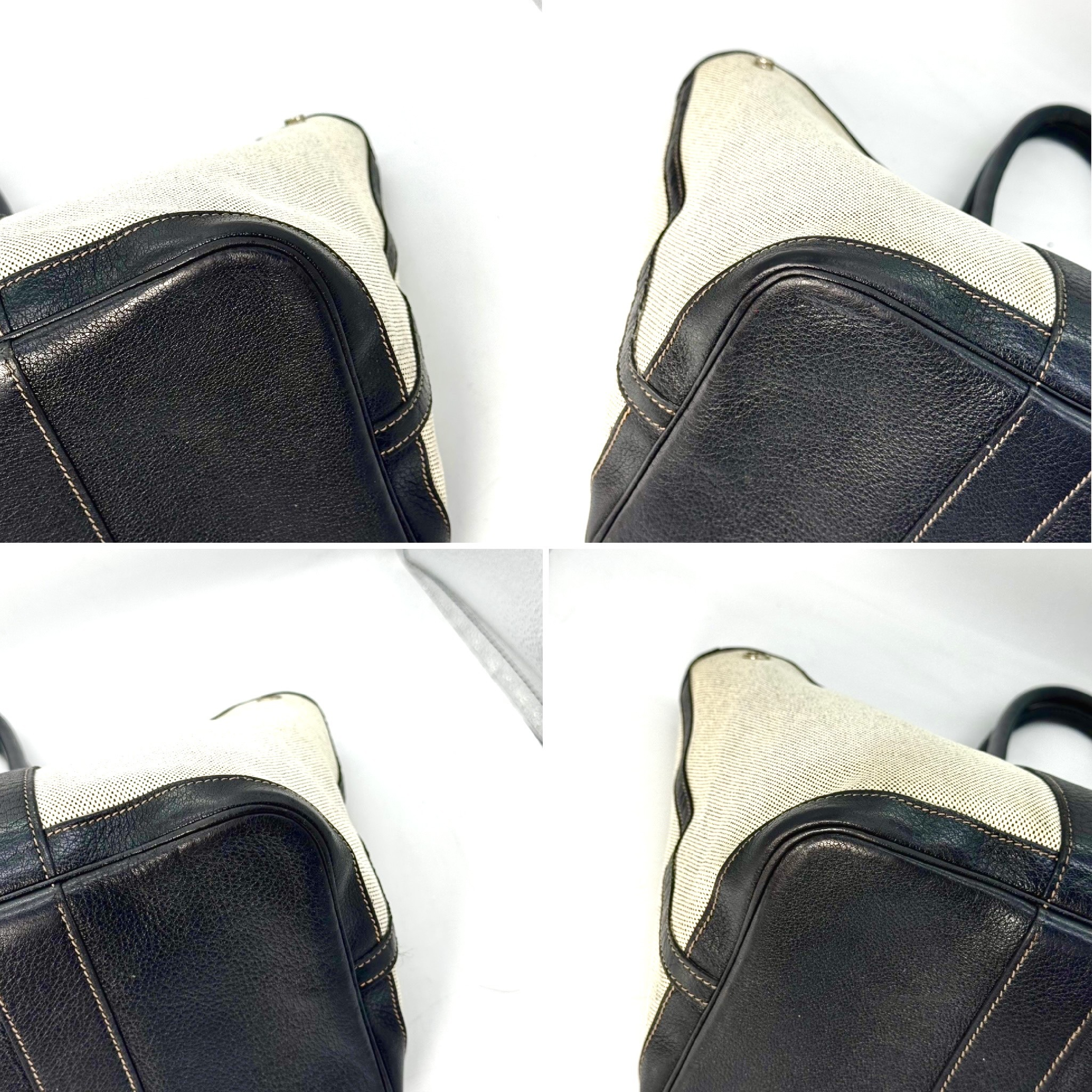 Garden Party Toile H Grey J Tote Bag — view 8