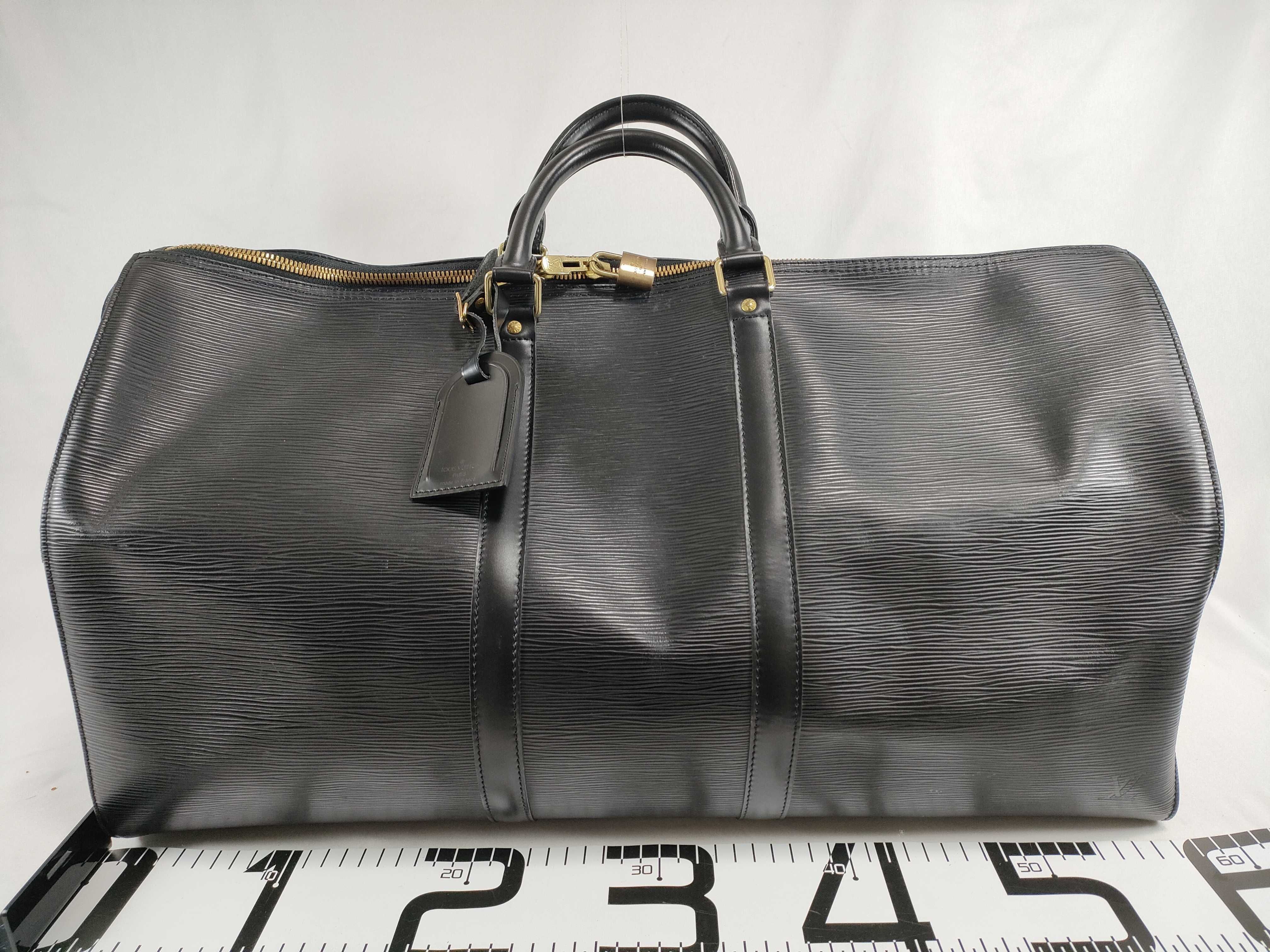 Epi Keepall 55 M59142 SP0939 Black Boston Bag — view 2
