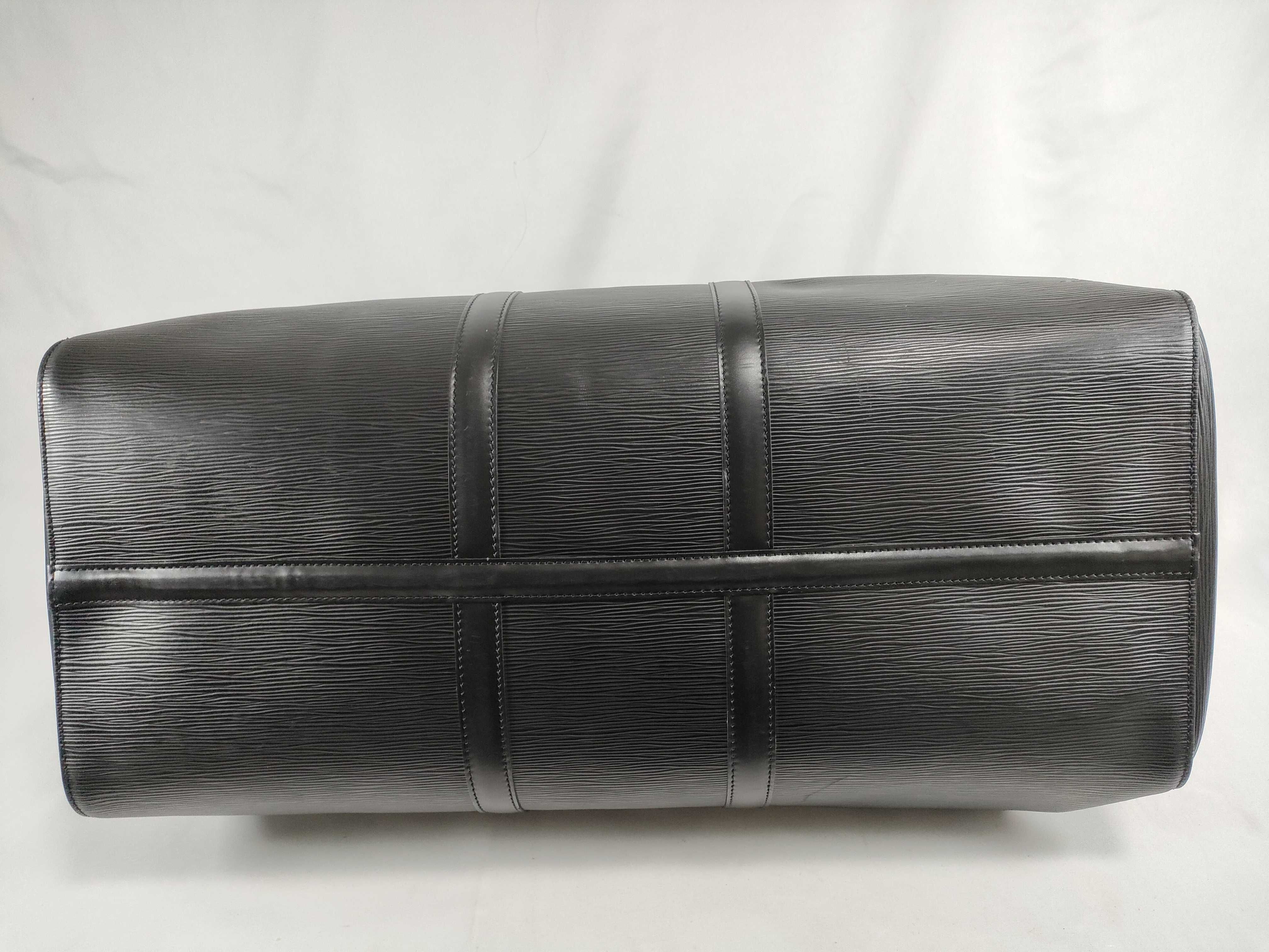 Epi Keepall 55 M59142 SP0939 Black Boston Bag — view 8
