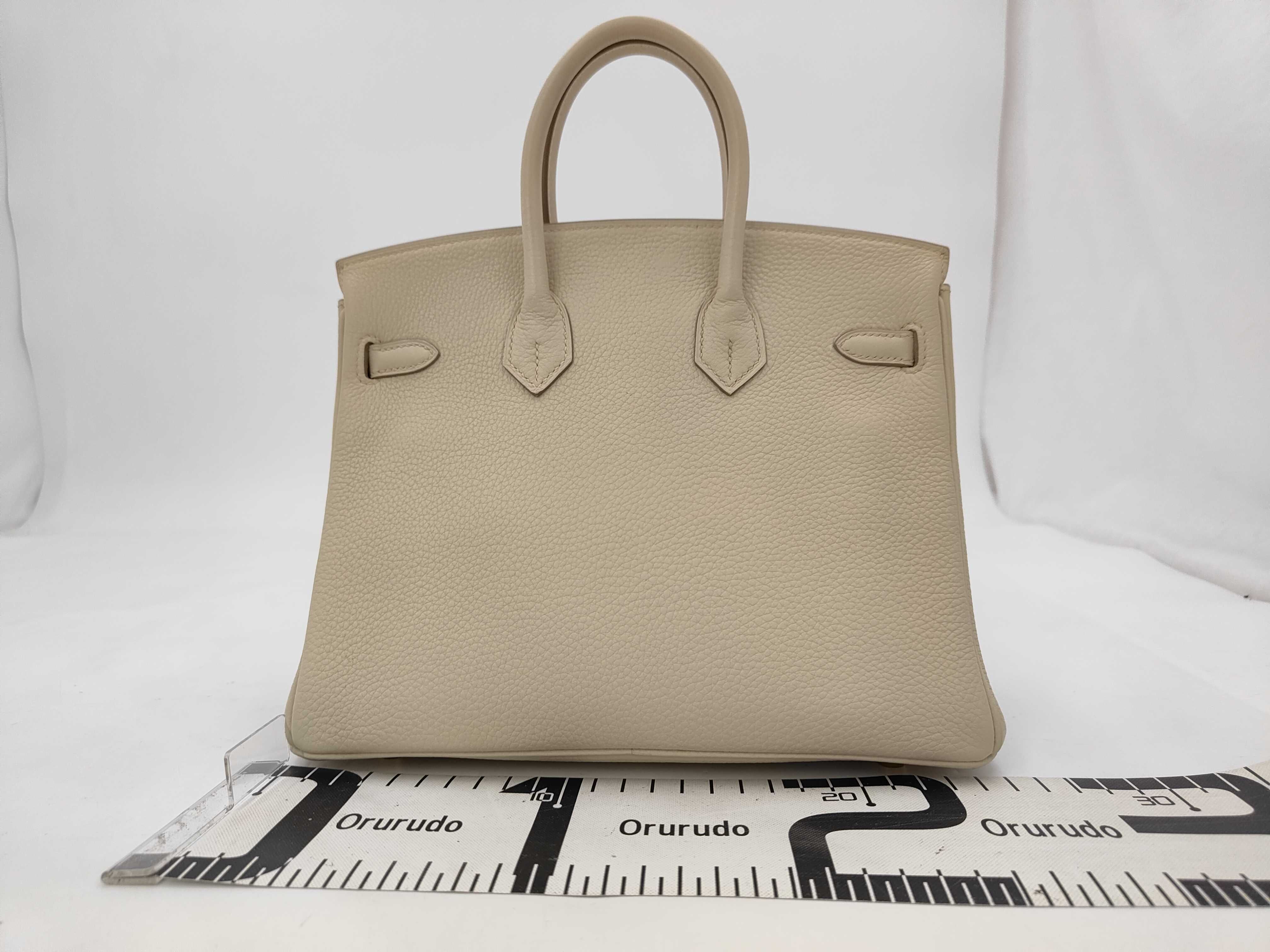 Birkin 25 Craie (10) Togo Leather, Gold Hardware, U Stamp (2022) Handbag — view 2