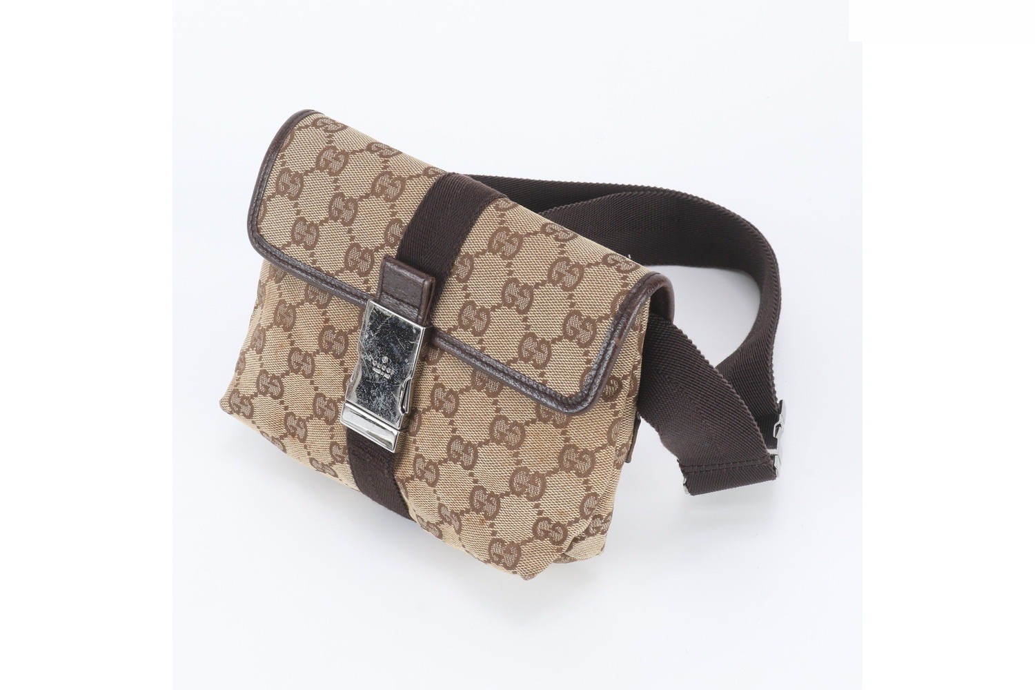 GG Canvas 131236 Leather Body Bag