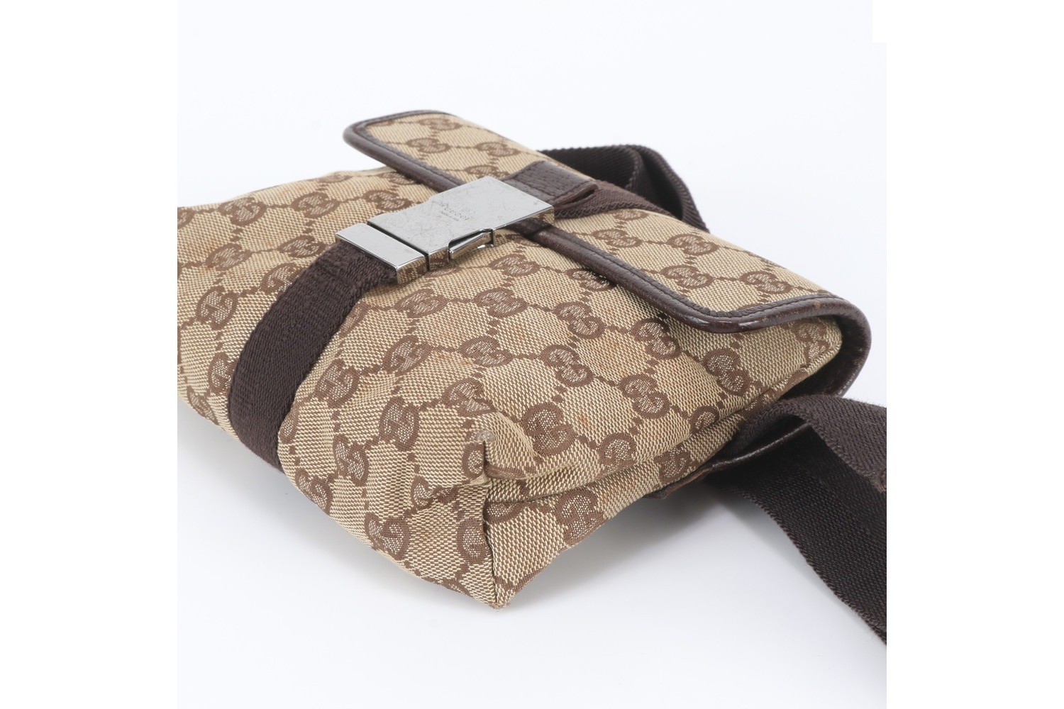 GG Canvas 131236 Leather Body Bag — view 4