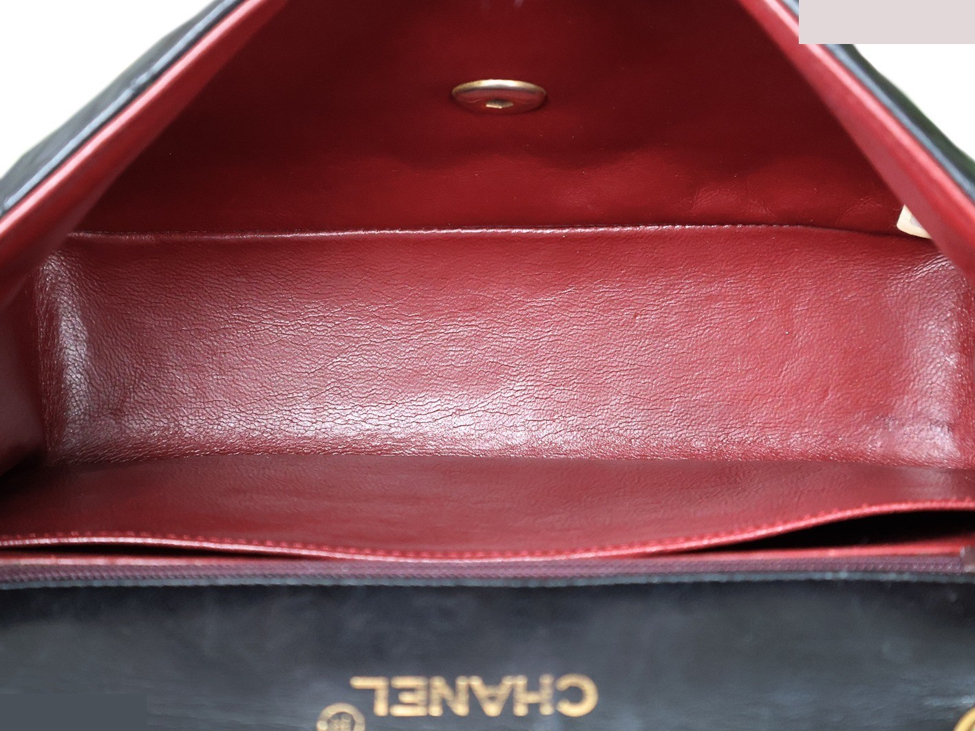 Matelassé Lambskin Chain Shoulder Bag, Black — view 12