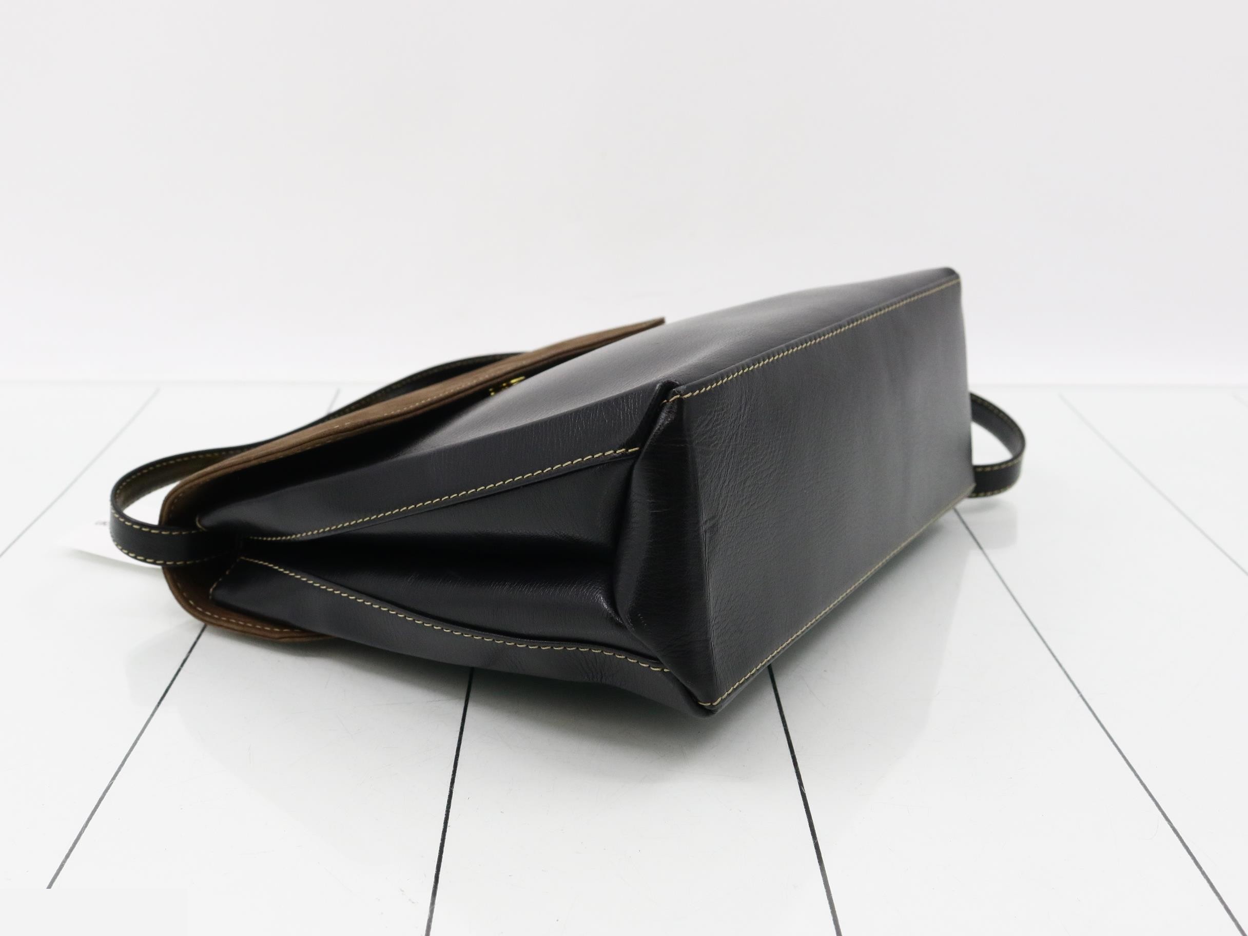 Velázquez 2-Way Handbag, Leather, Black — view 5