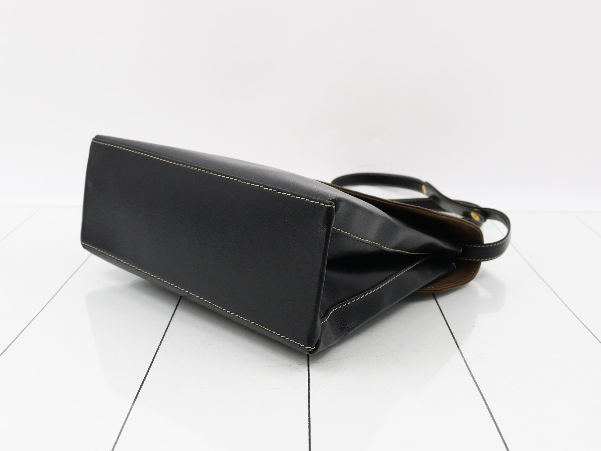 Velázquez 2-Way Handbag, Leather, Black — view 6