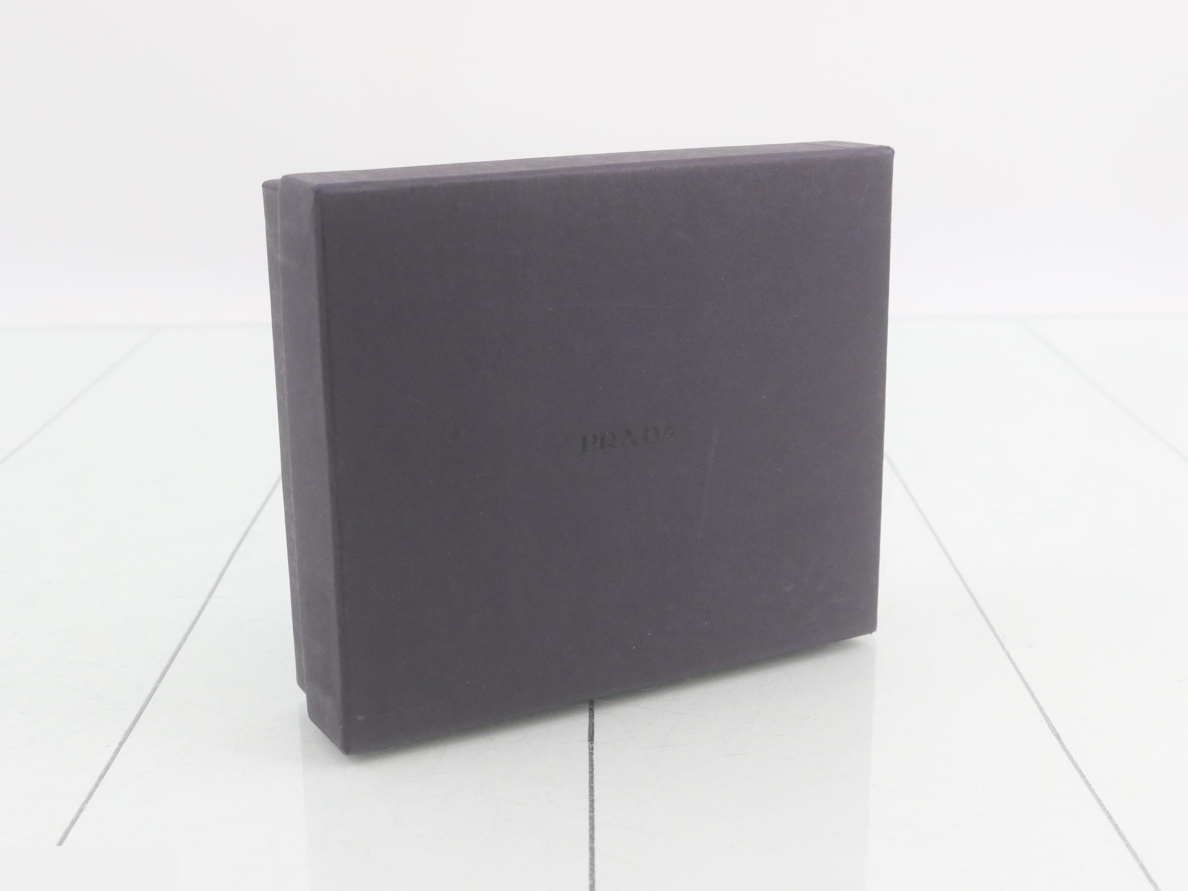 Saffiano Leather Tri-fold Wallet with Triangle Logo — view 5