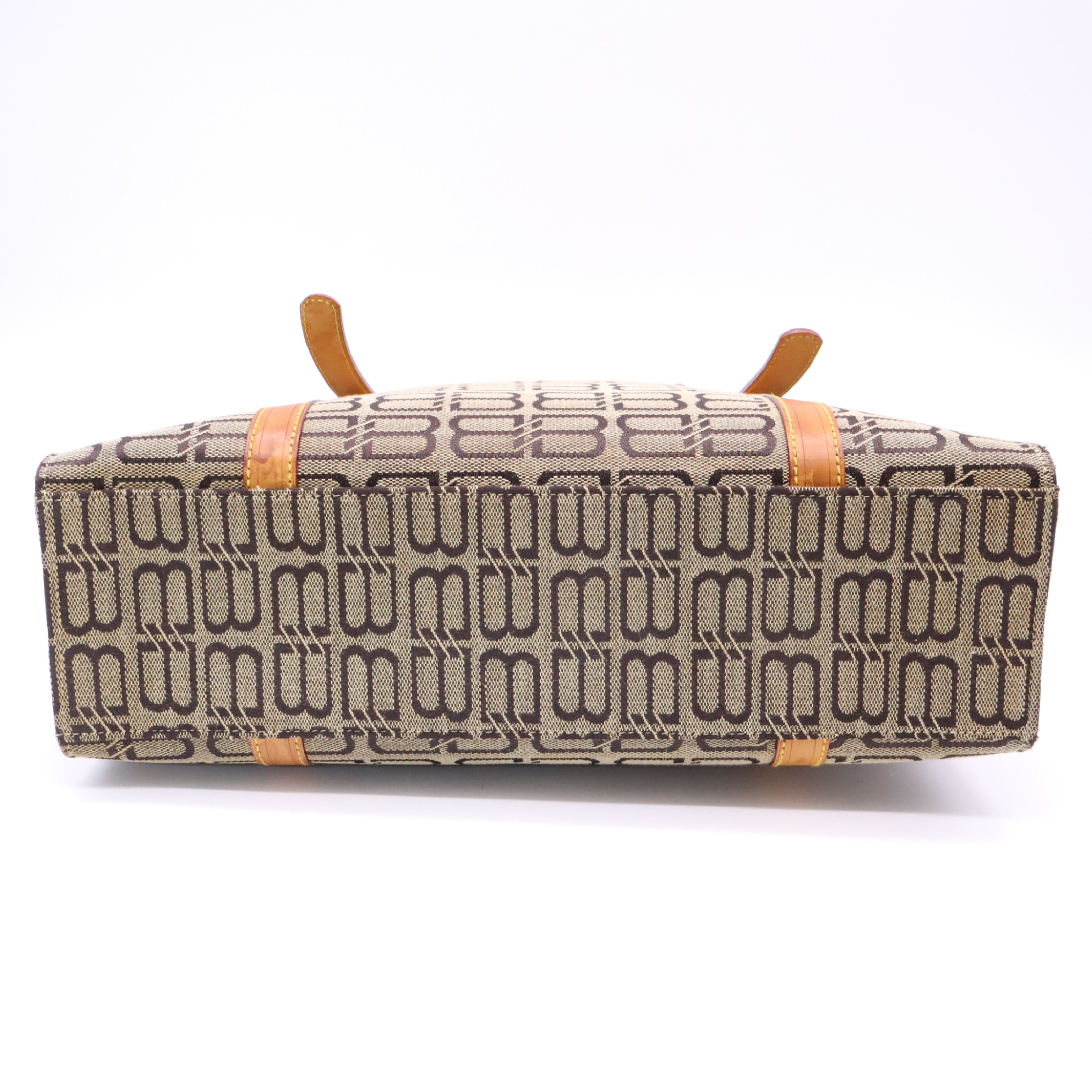 BB Monogram Tote Bag, Brown Tote Bag — view 4