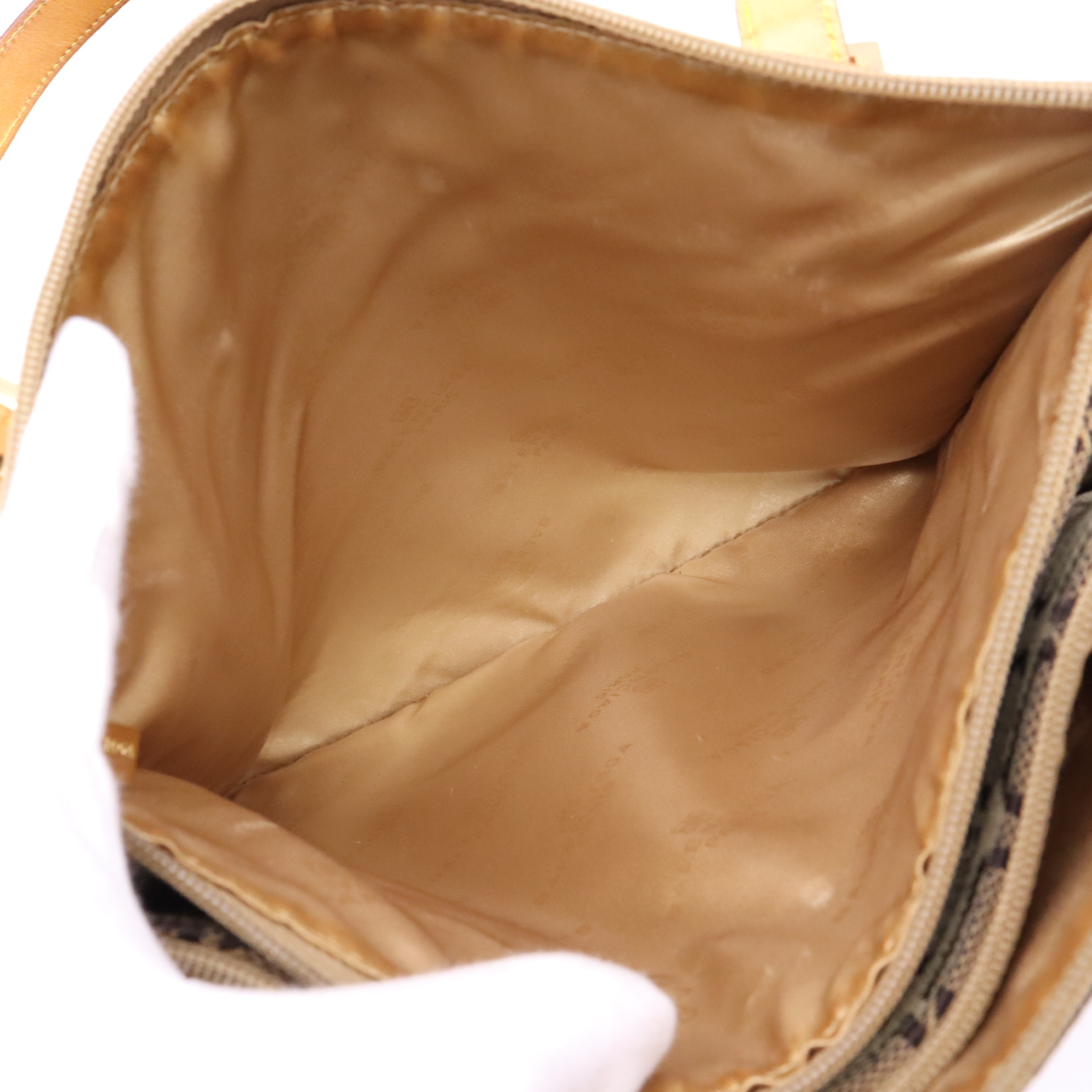 BB Monogram Tote Bag, Brown Tote Bag — view 10