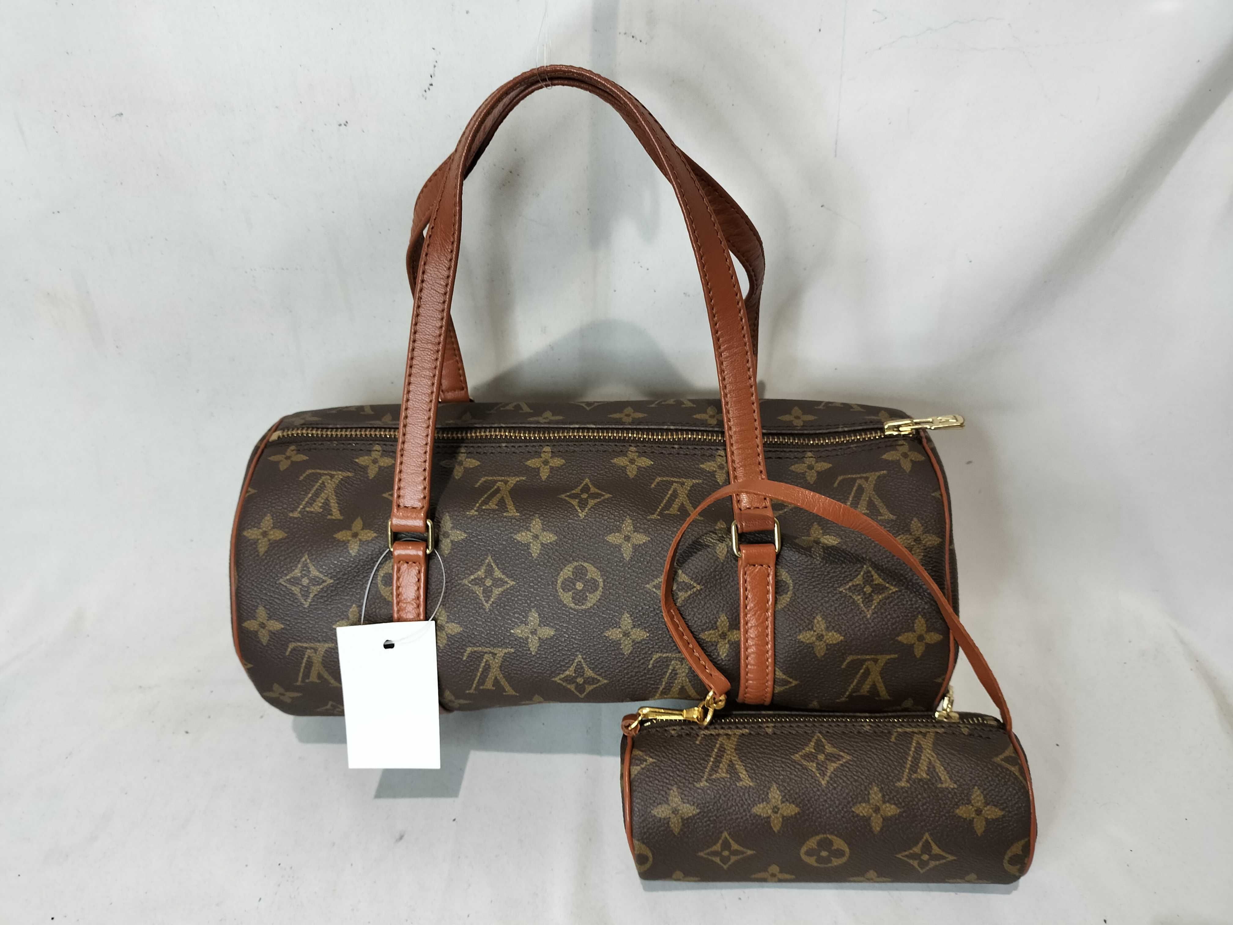 Monogram Old Papillon Handbag with Pouch — view 2