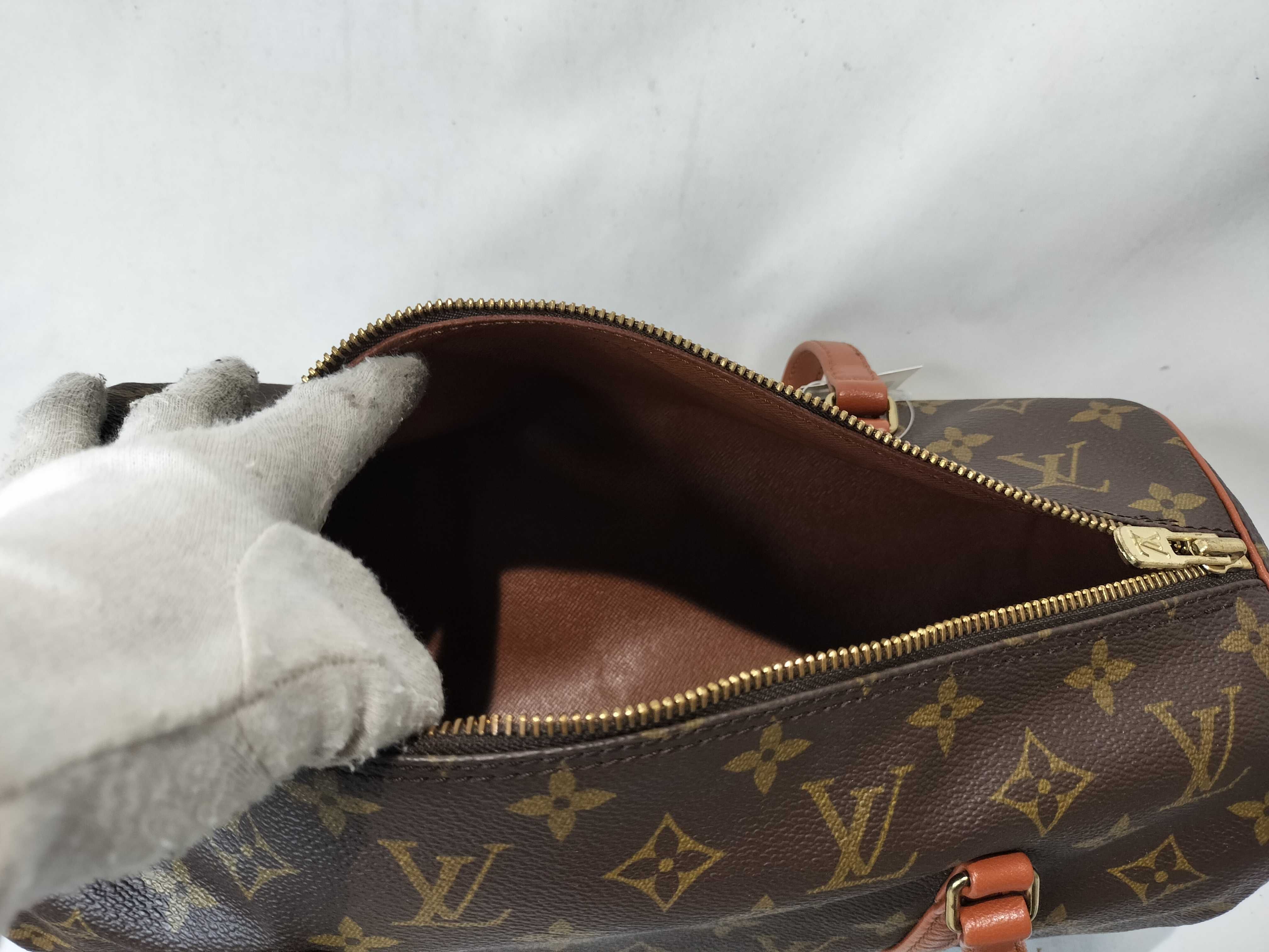 Monogram Old Papillon Handbag with Pouch — view 10