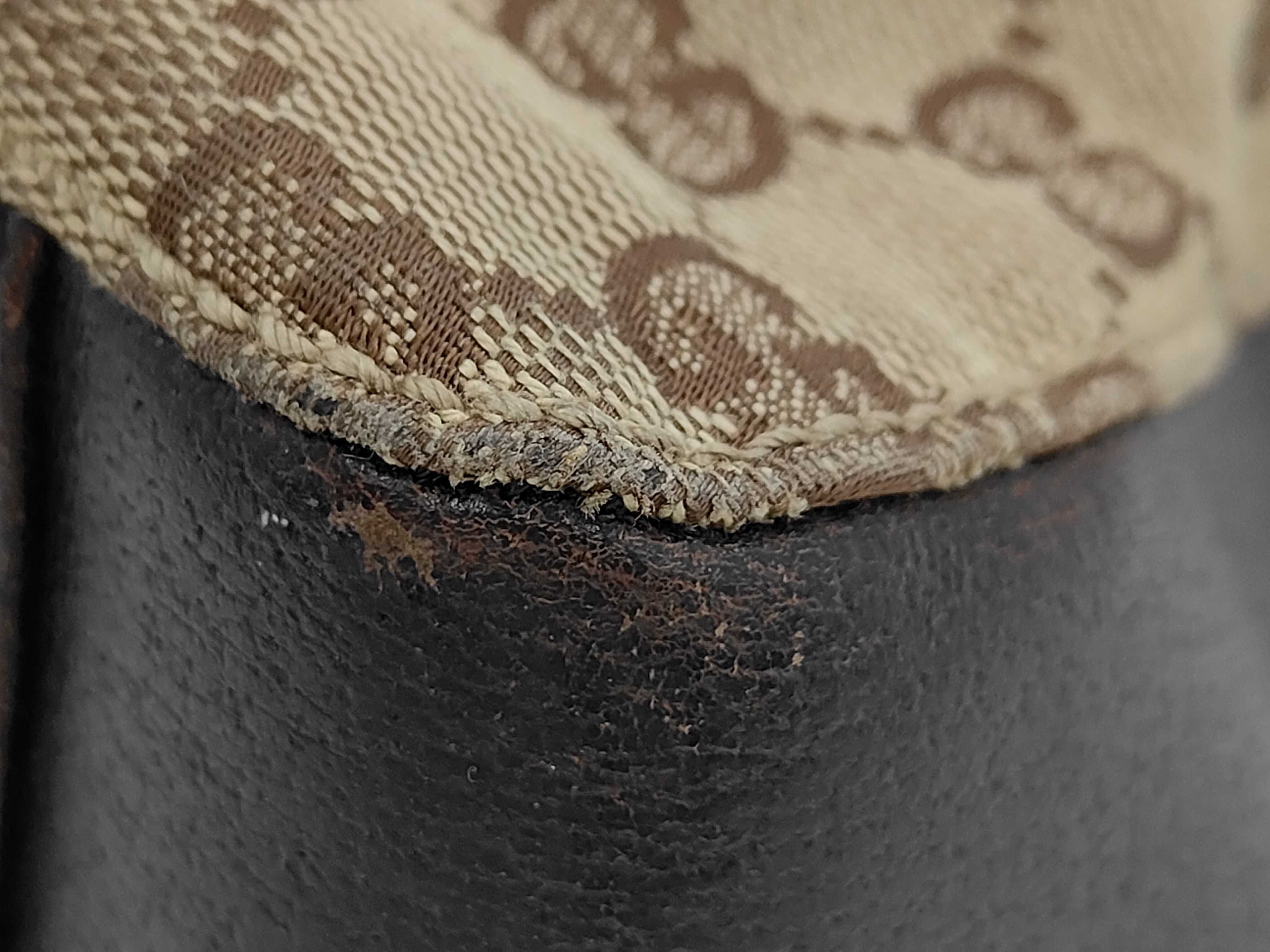 GG pattern logo leather handbag — view 4