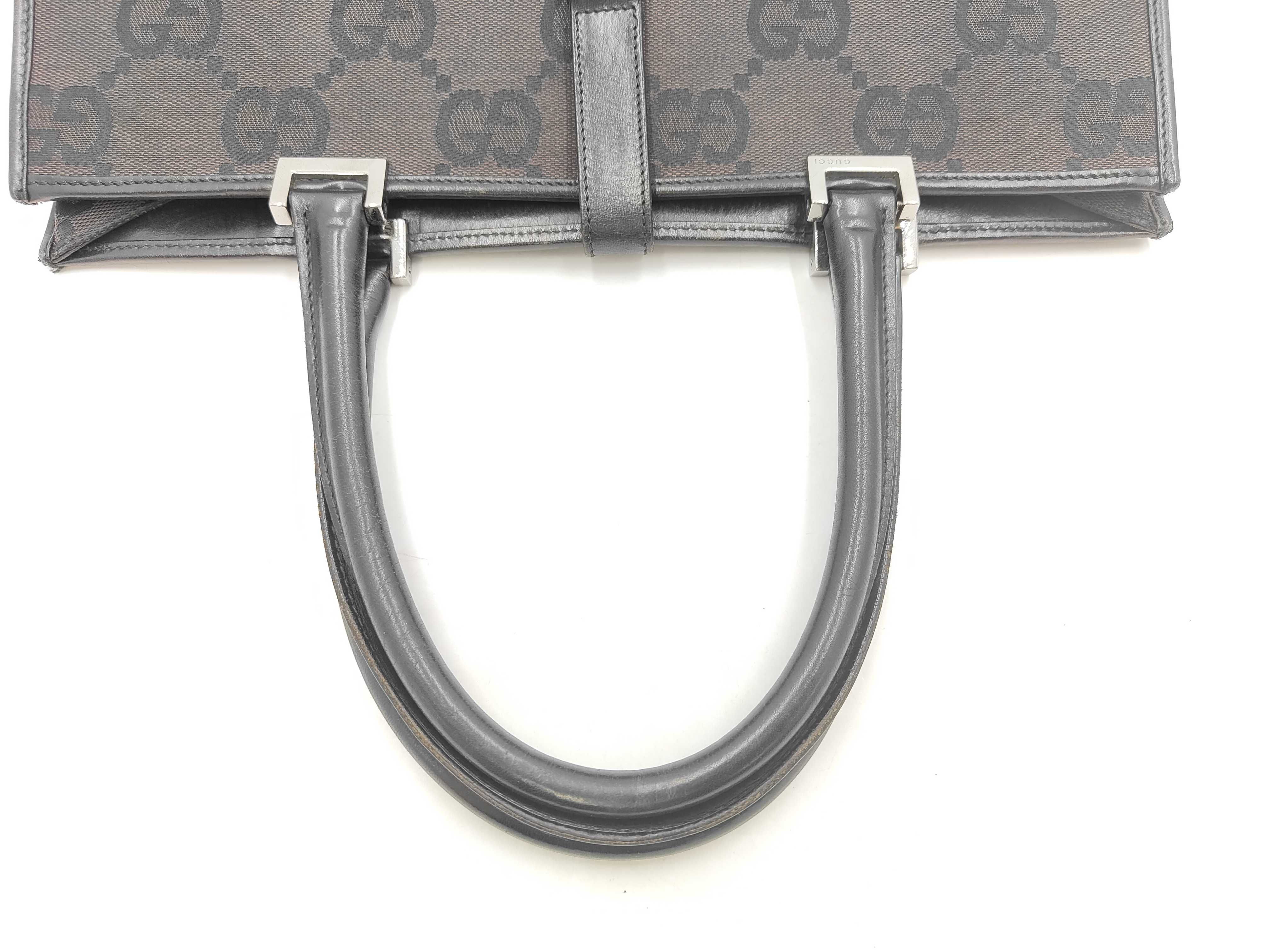 GG Canvas Jackie Black Handbag — view 3